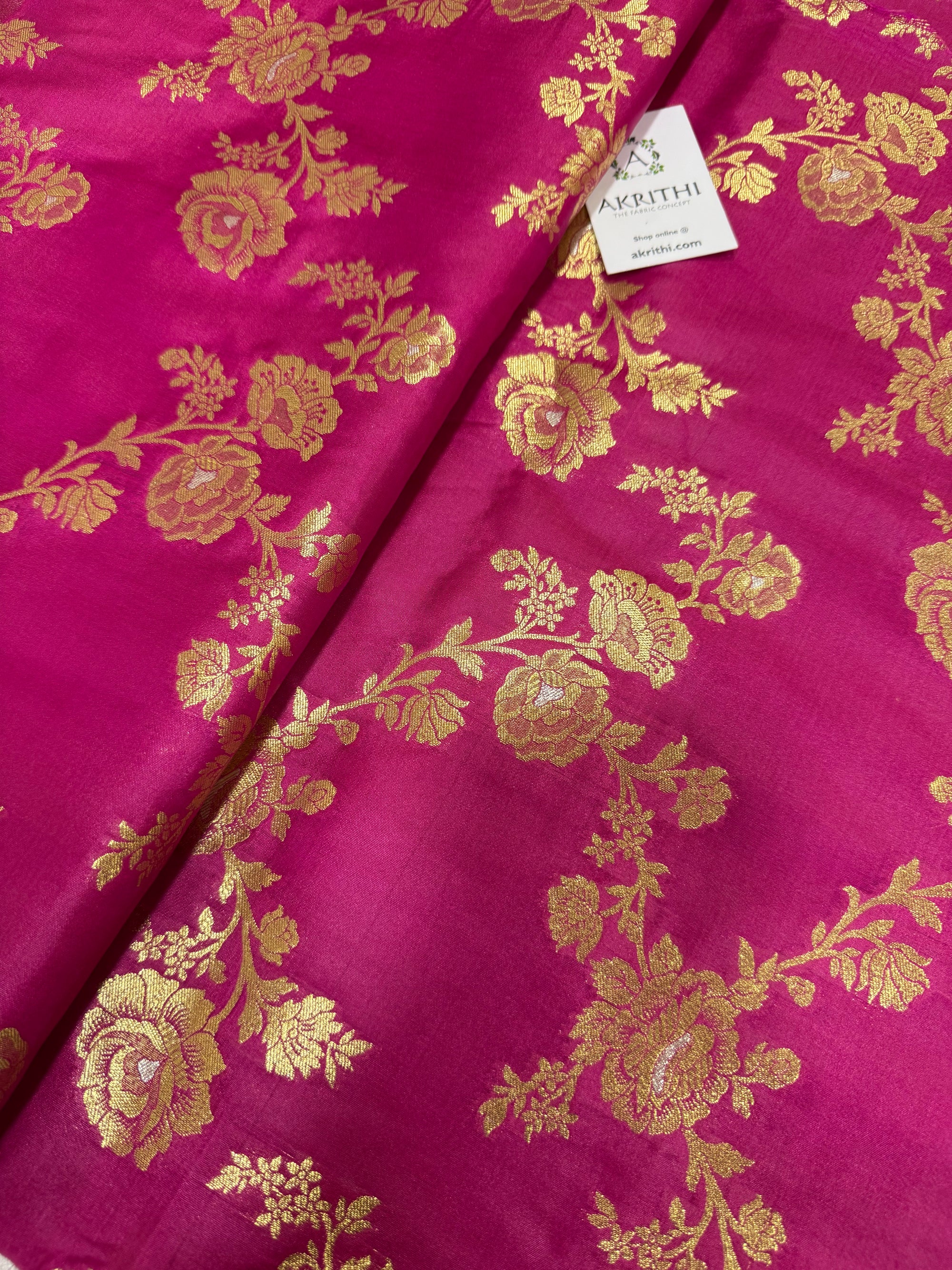 Pure Banarasi brocade fabric