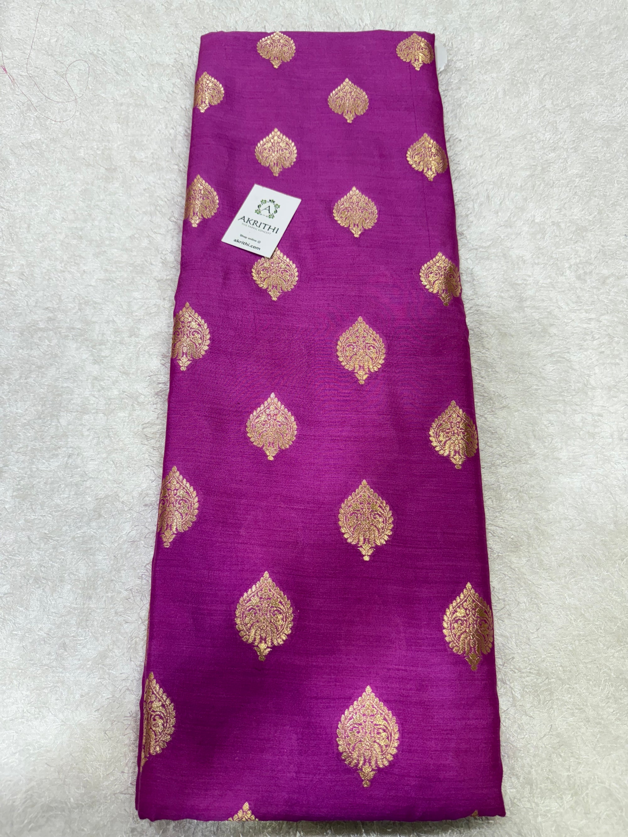 Pure chiniya silk Banarasi fabric