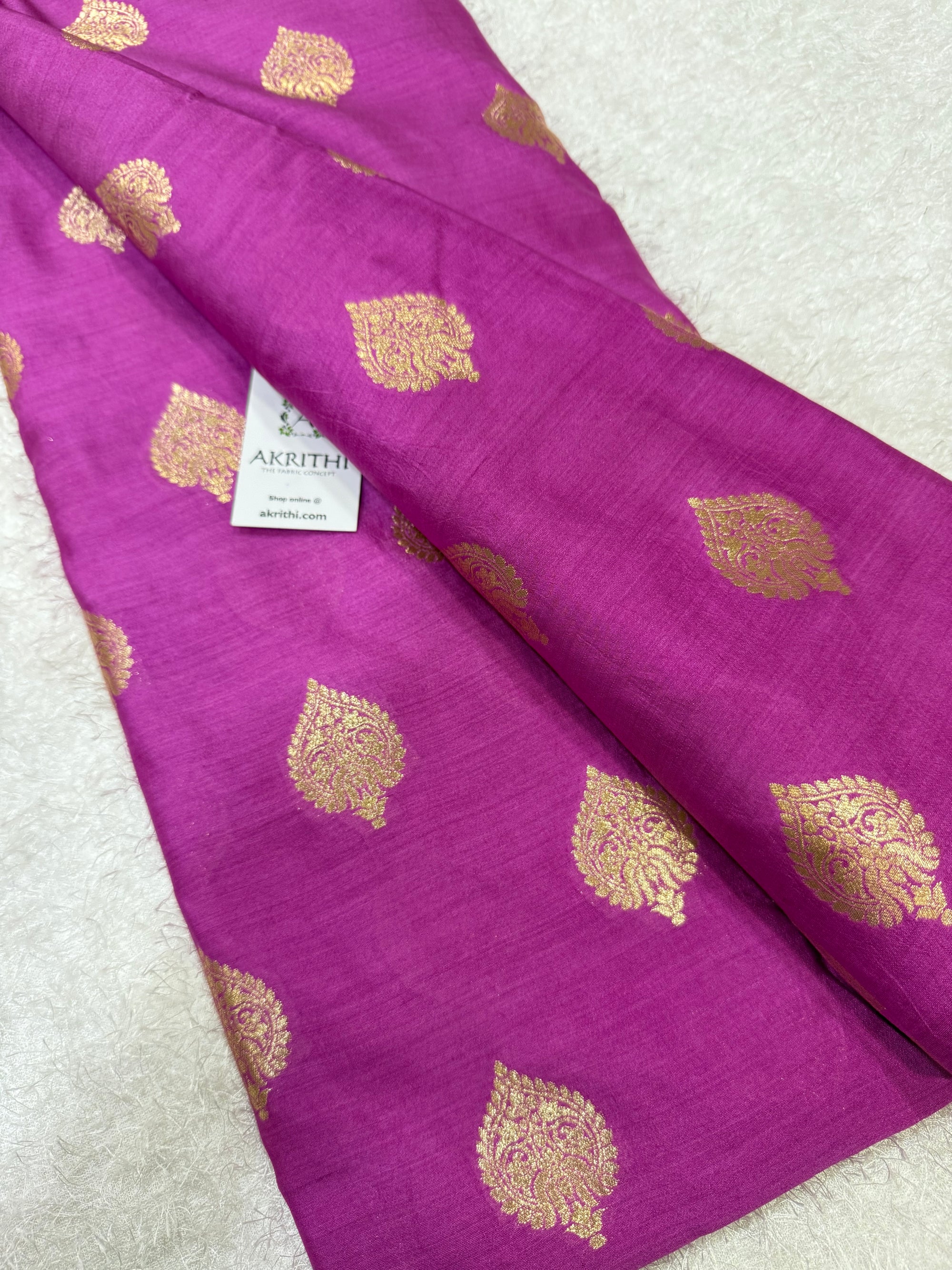 Pure chiniya silk Banarasi fabric