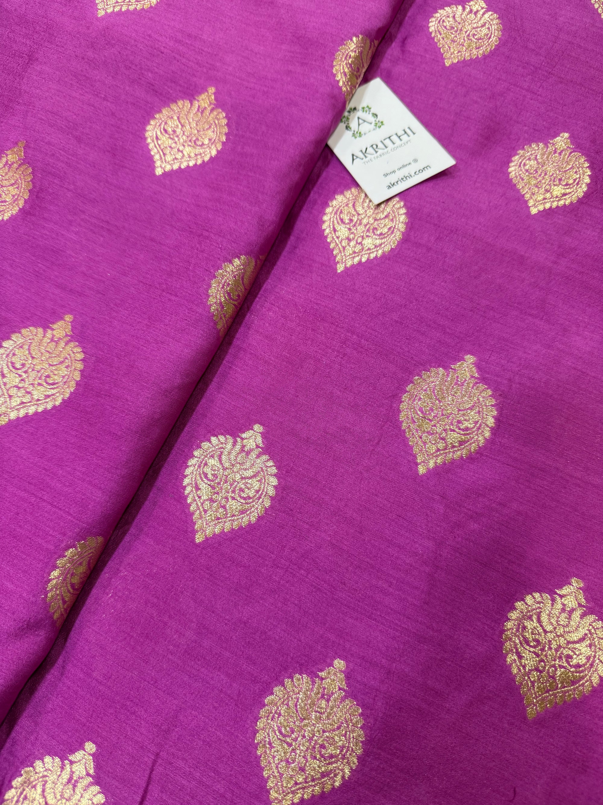 Pure chiniya silk Banarasi fabric