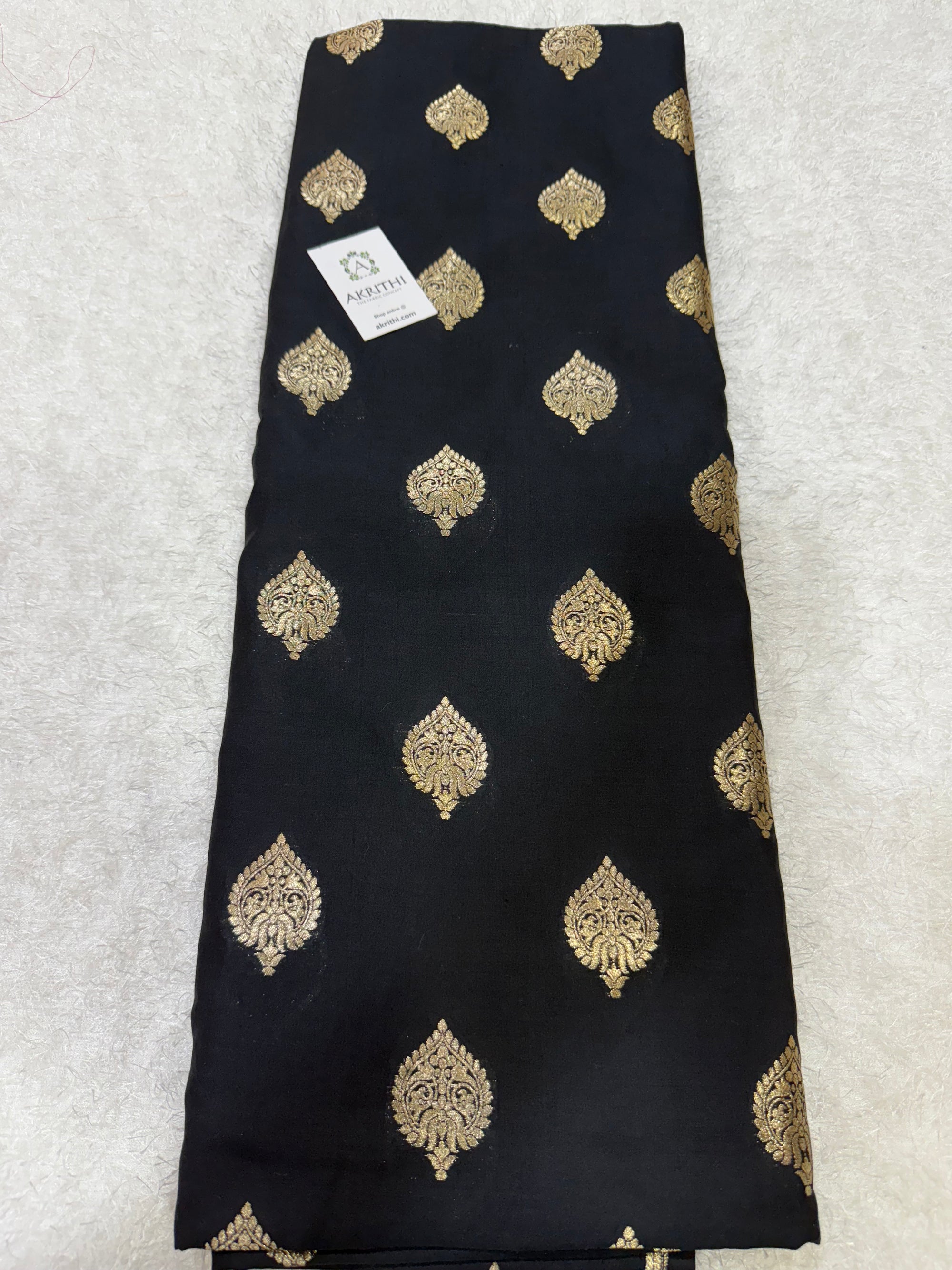 Pure chiniya silk Banarasi fabric