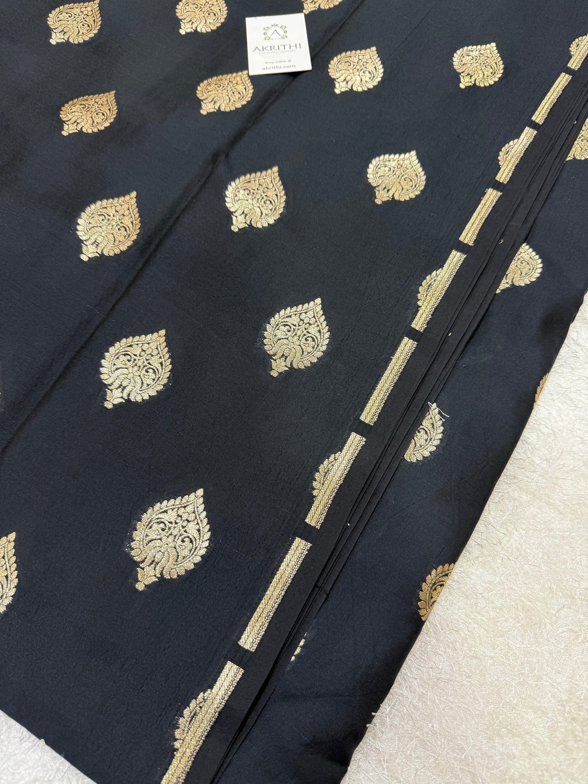 Pure chiniya silk Banarasi fabric