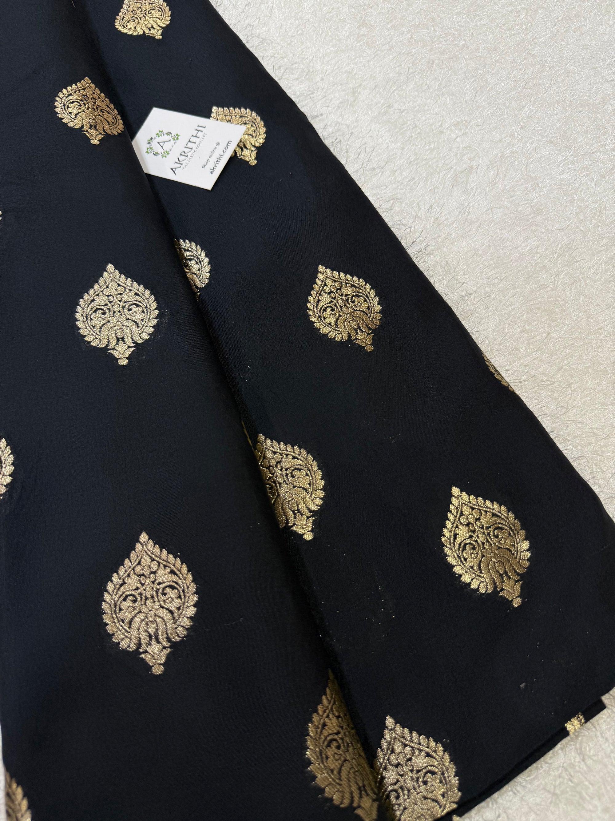 Pure chiniya silk Banarasi fabric