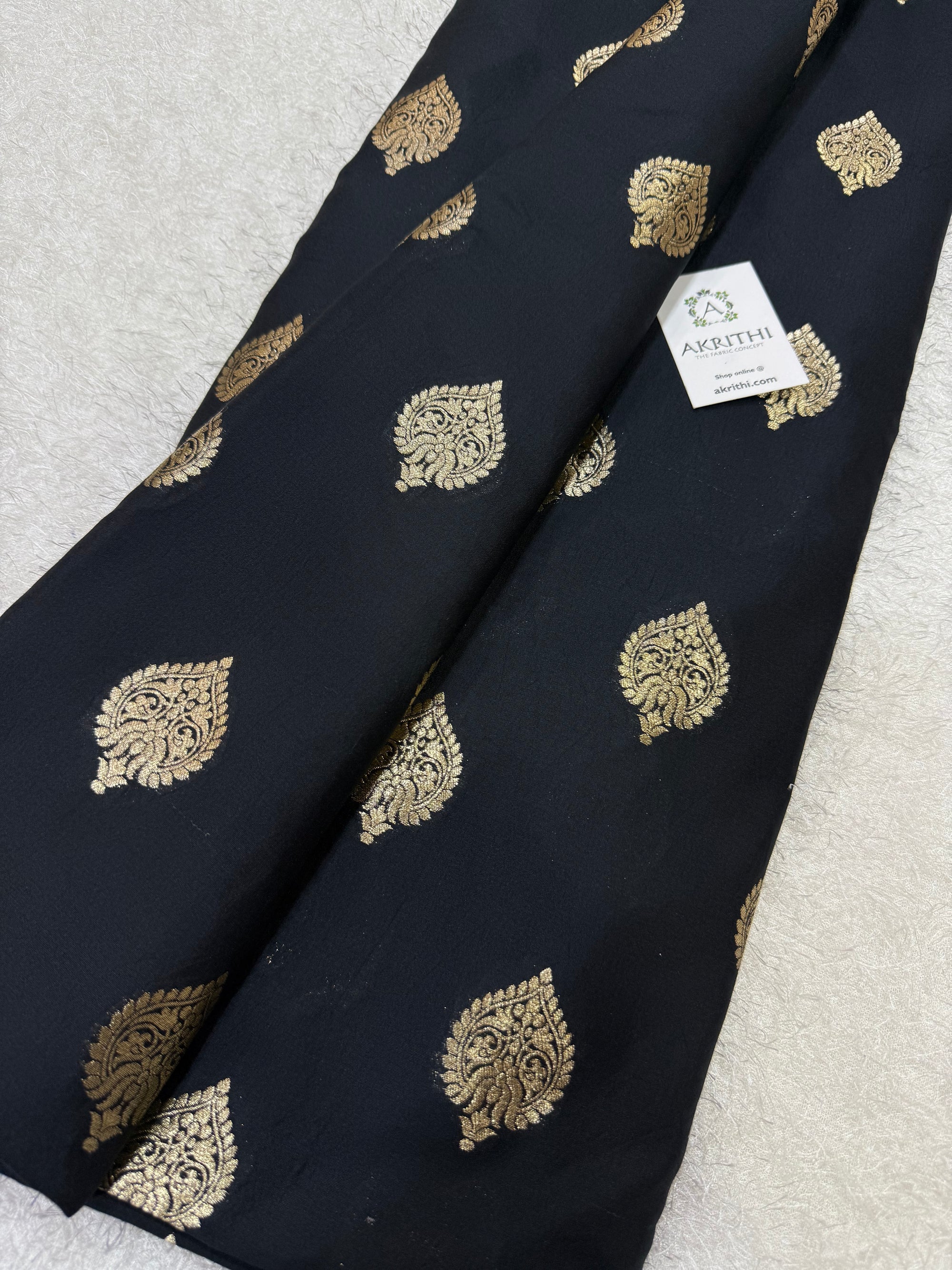 Pure chiniya silk Banarasi fabric