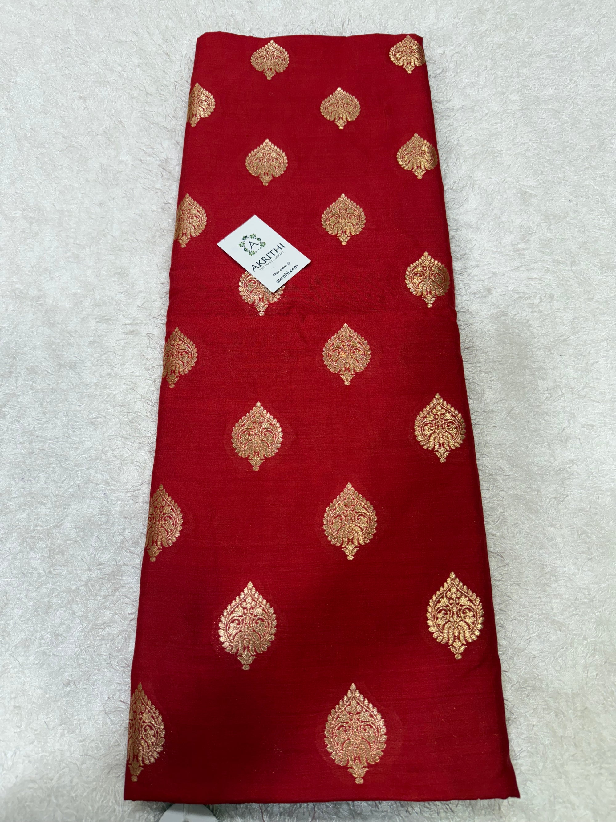 Pure chiniya silk Banarasi fabric