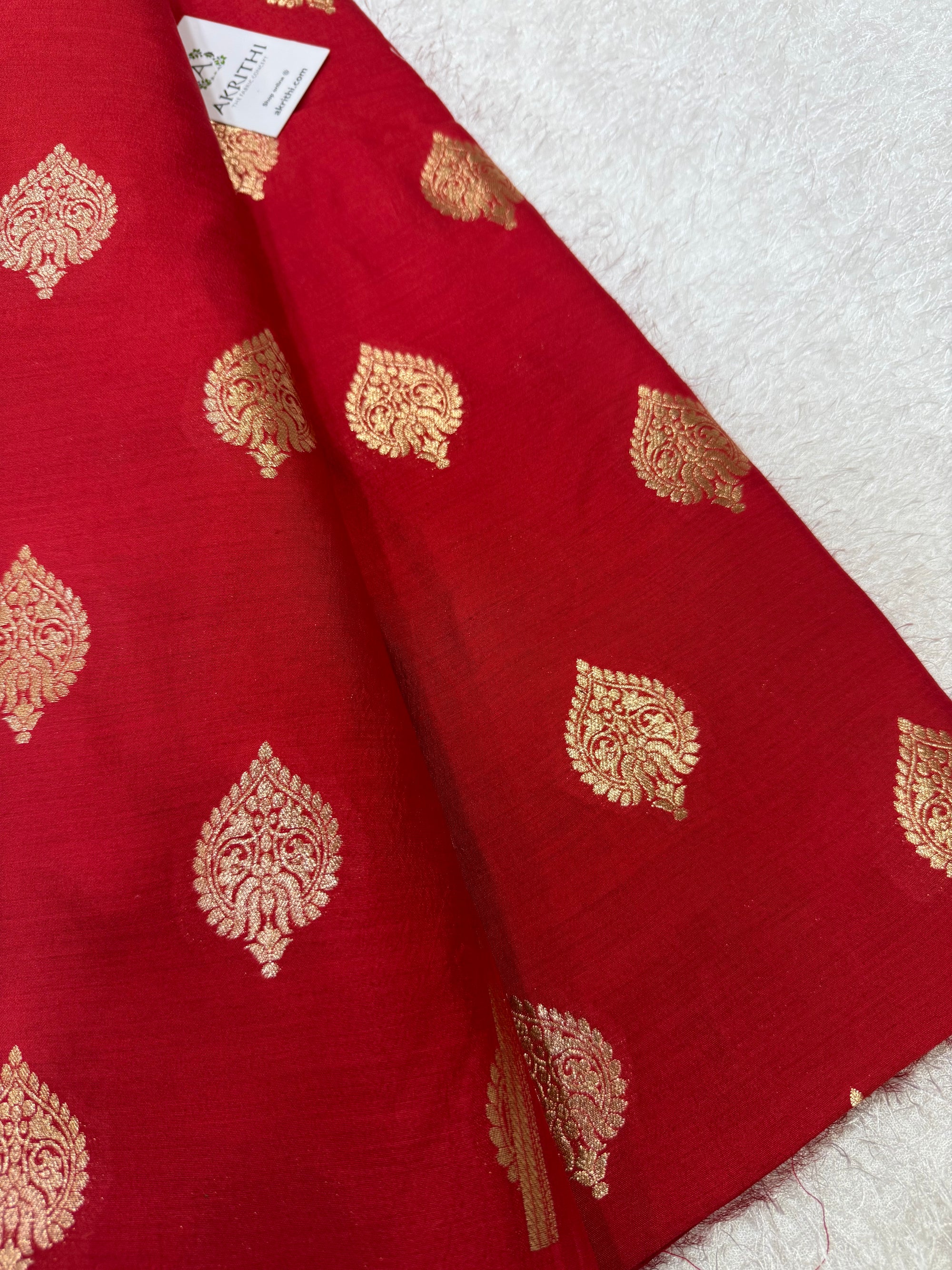 Pure chiniya silk Banarasi fabric