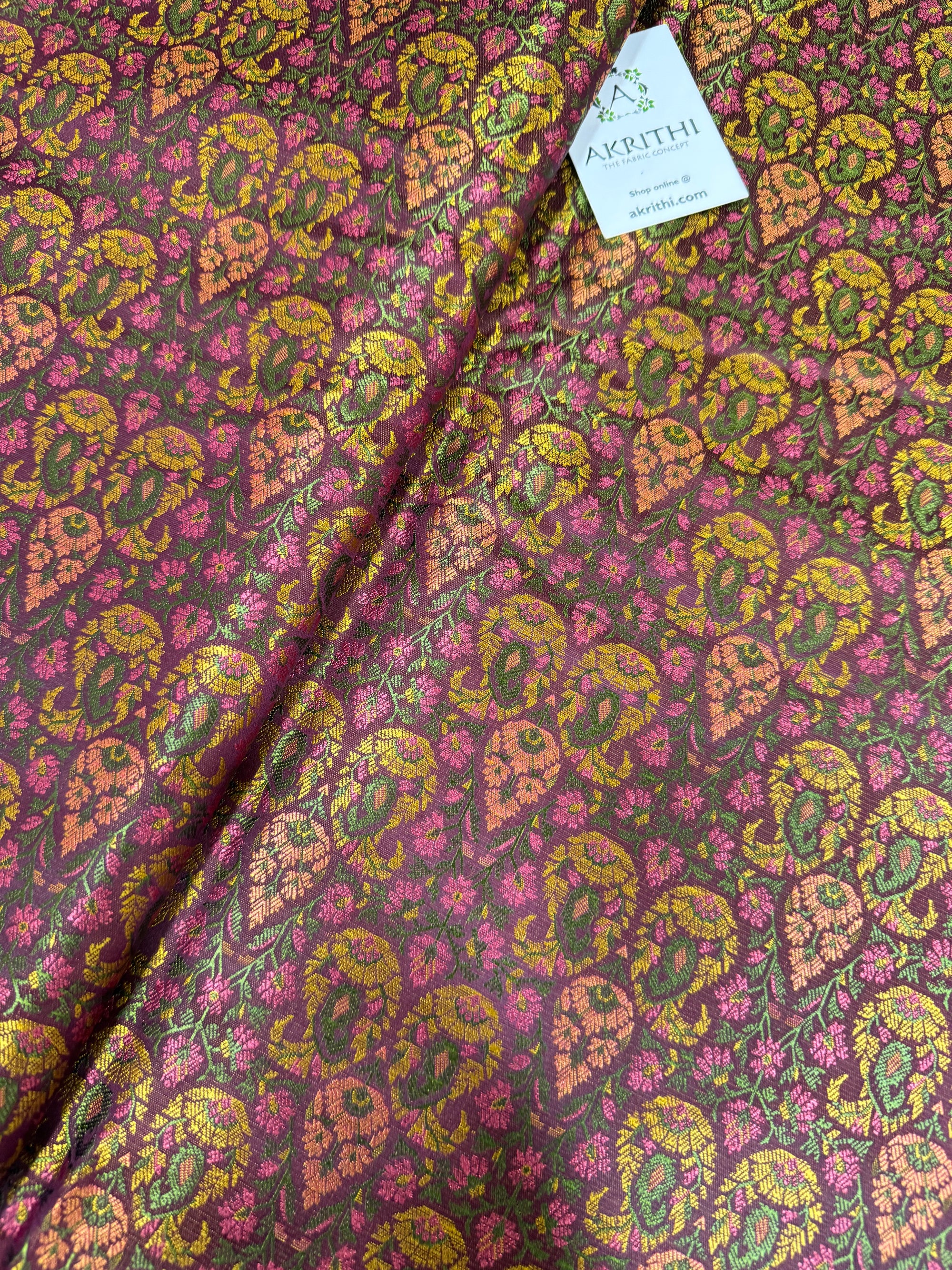 Pure Banarasi brocade fabric