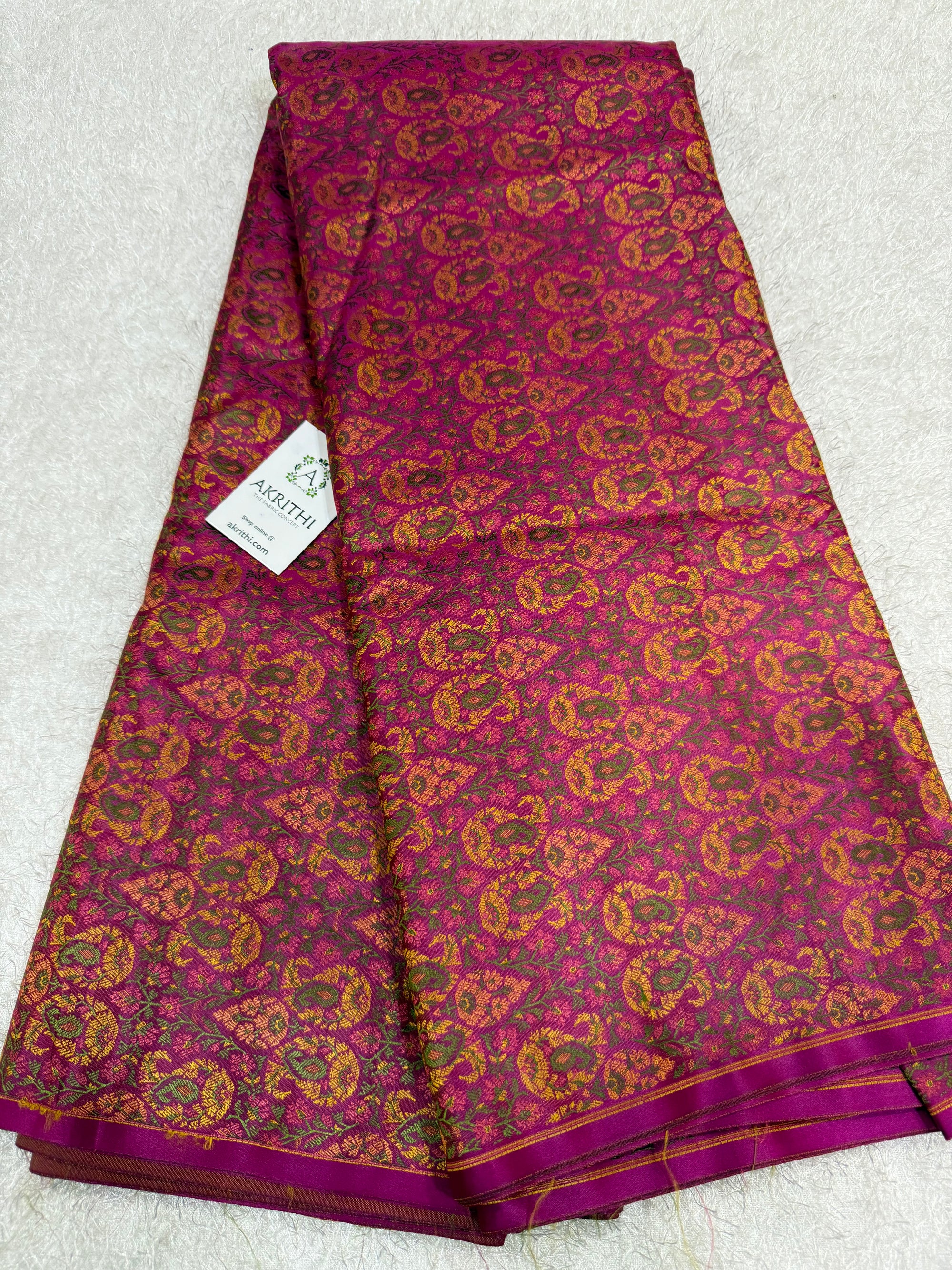 Pure Banarasi brocade fabric