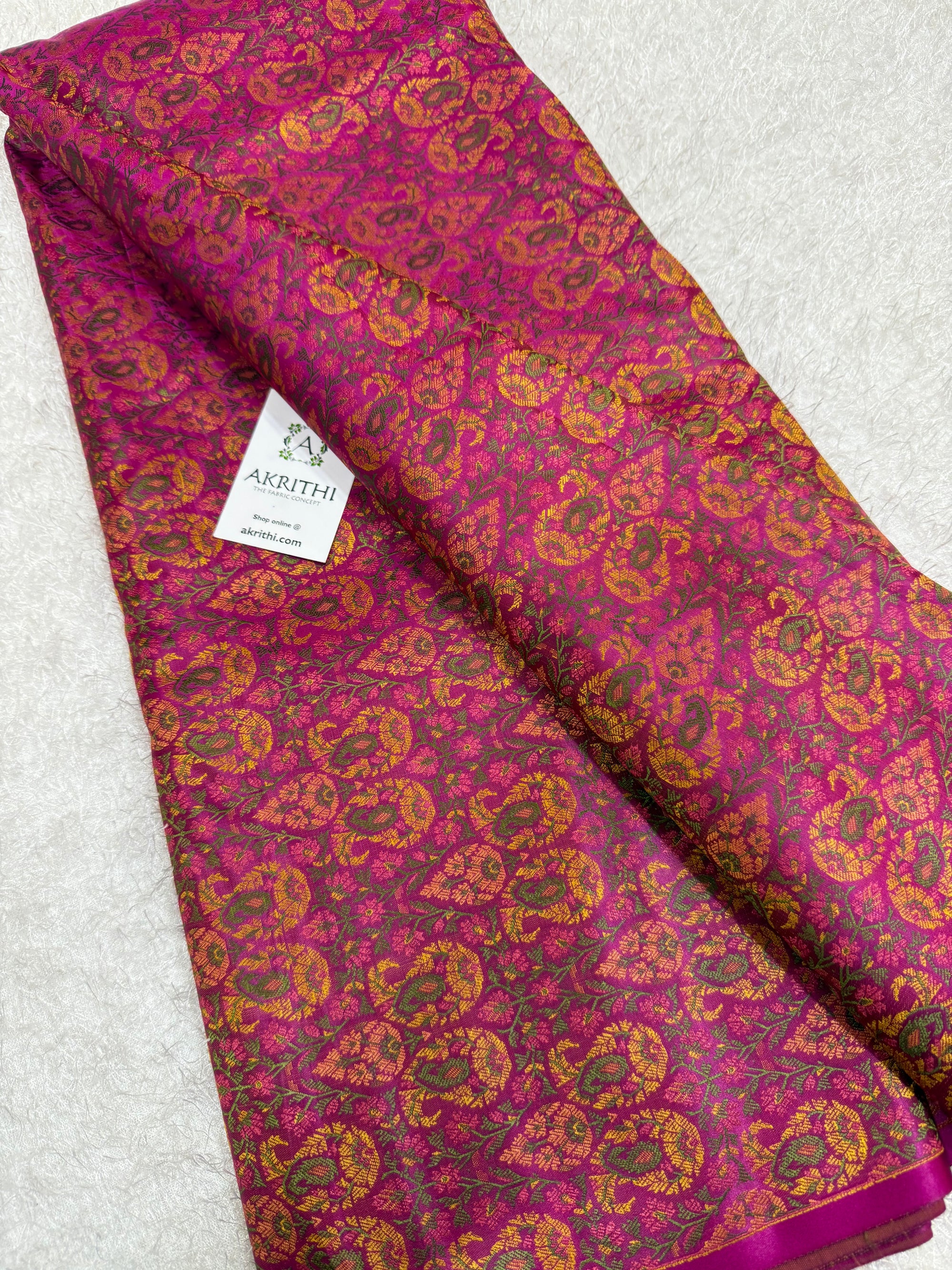 Pure Banarasi brocade fabric