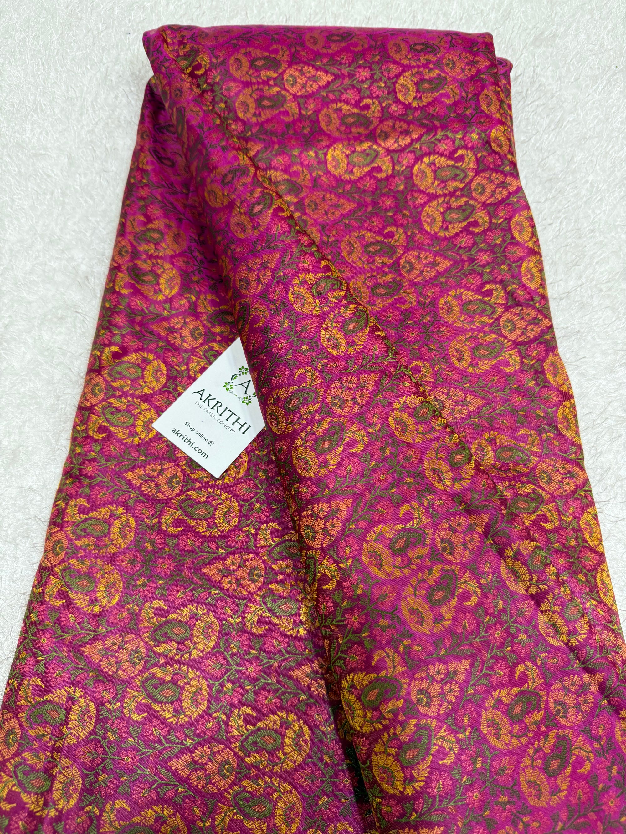 Pure Banarasi brocade fabric