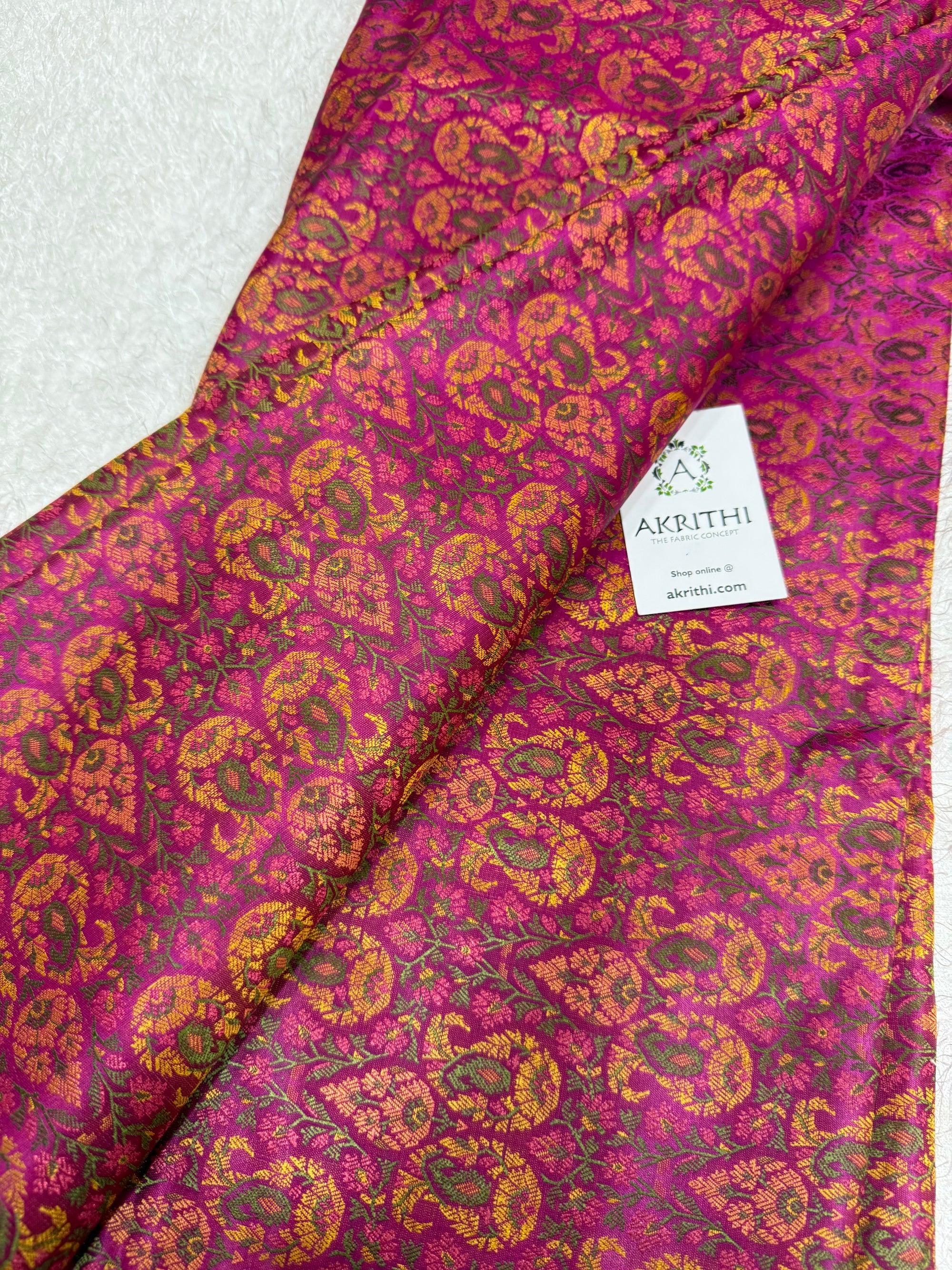 Pure Banarasi brocade fabric