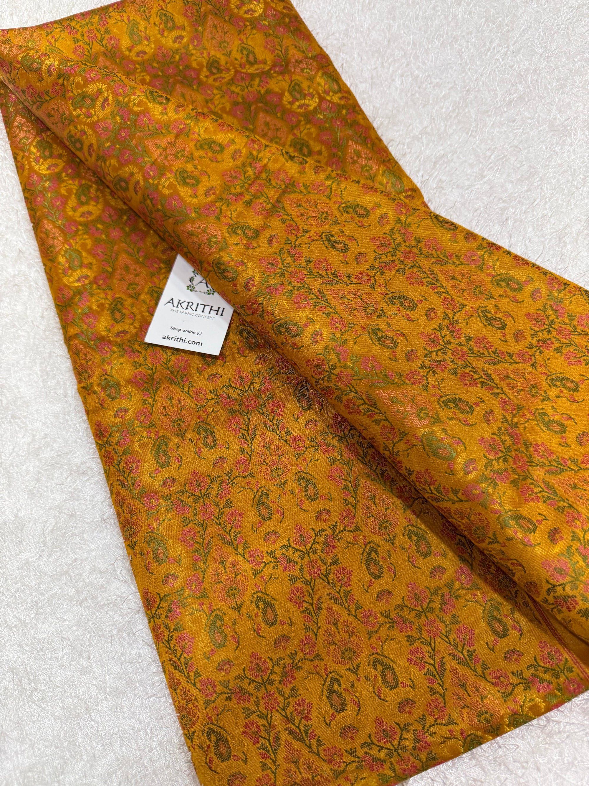 Pure Banarasi brocade fabric
