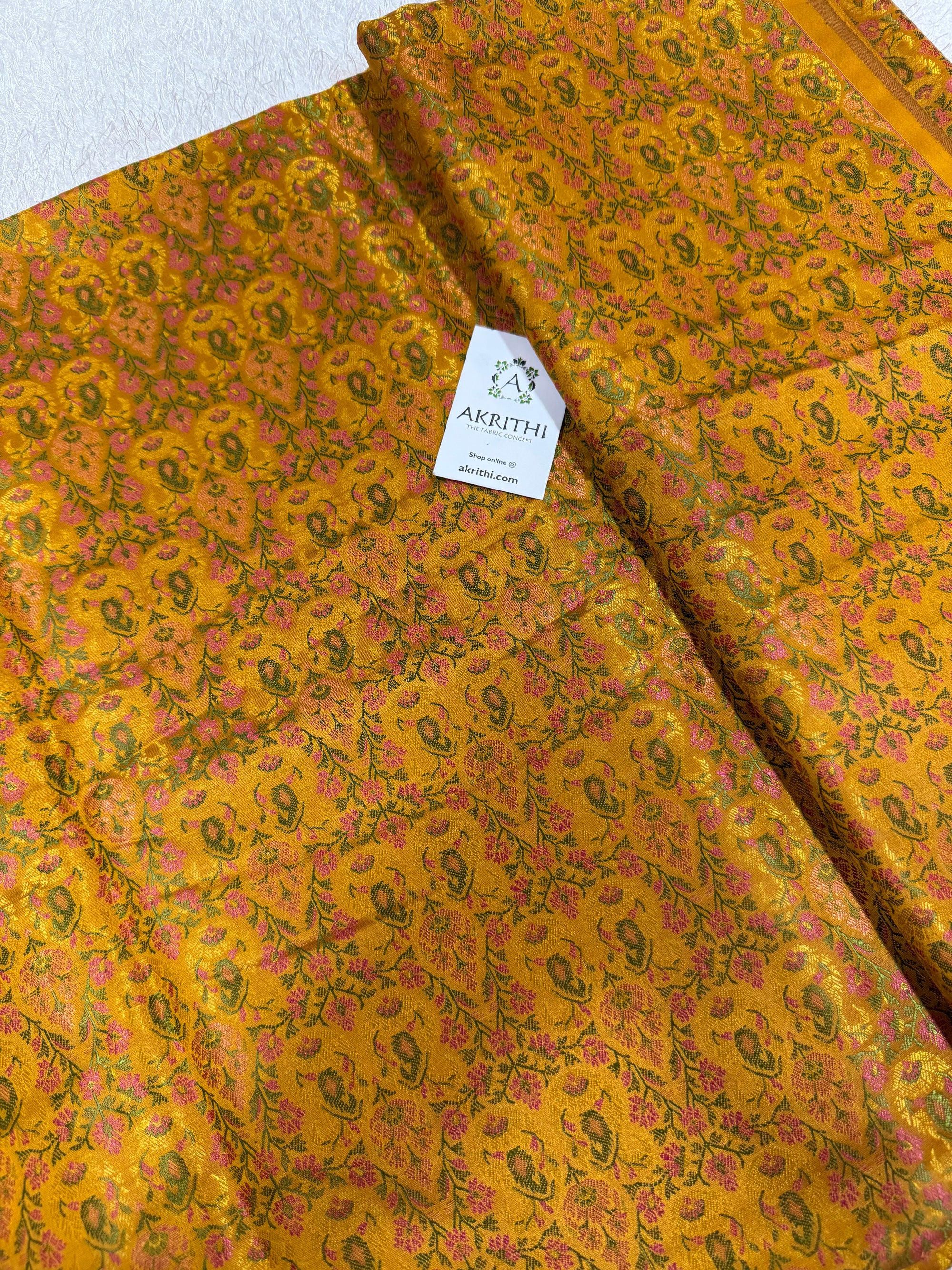 Pure Banarasi brocade fabric