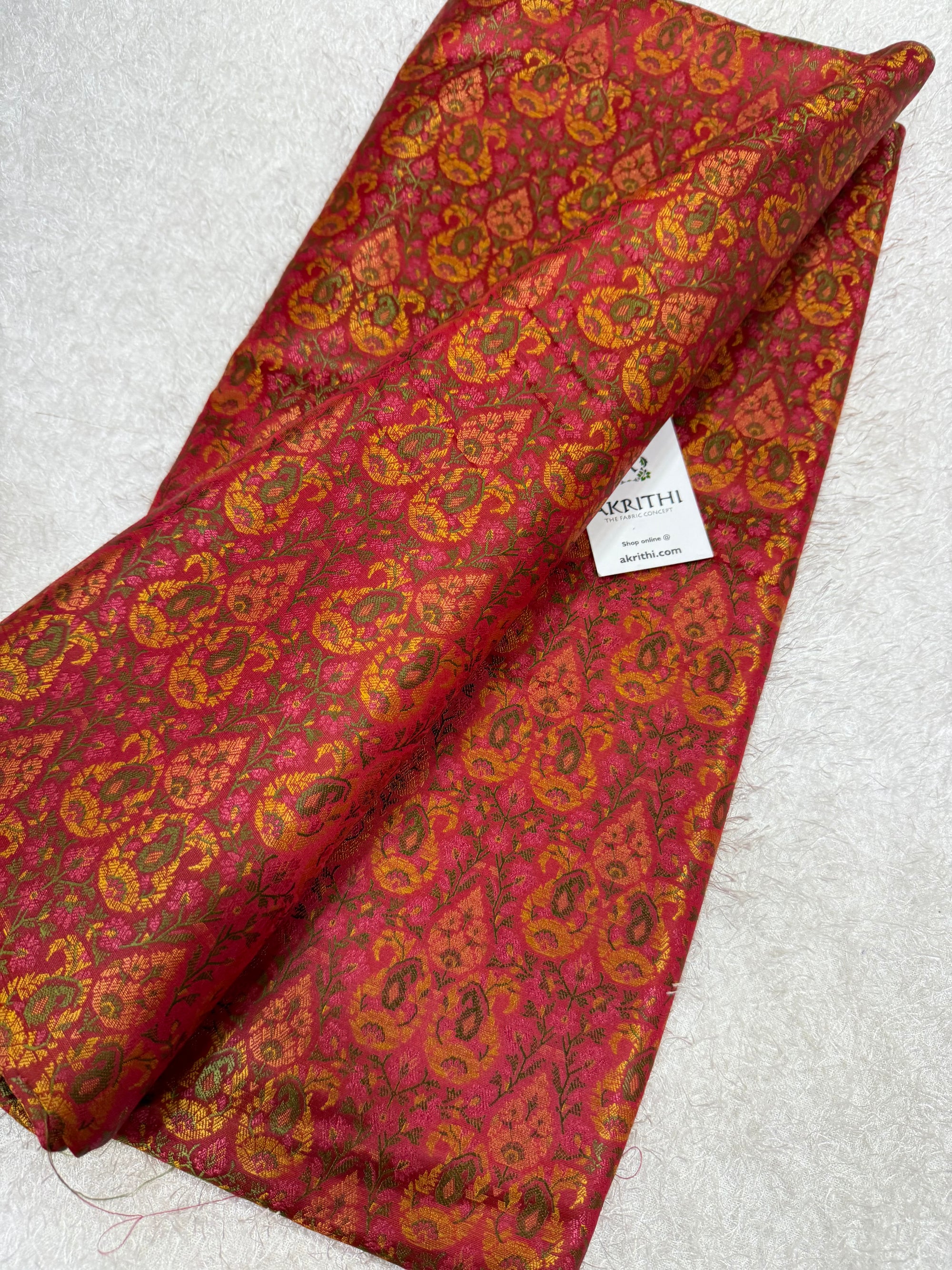 Pure Banarasi brocade fabric we