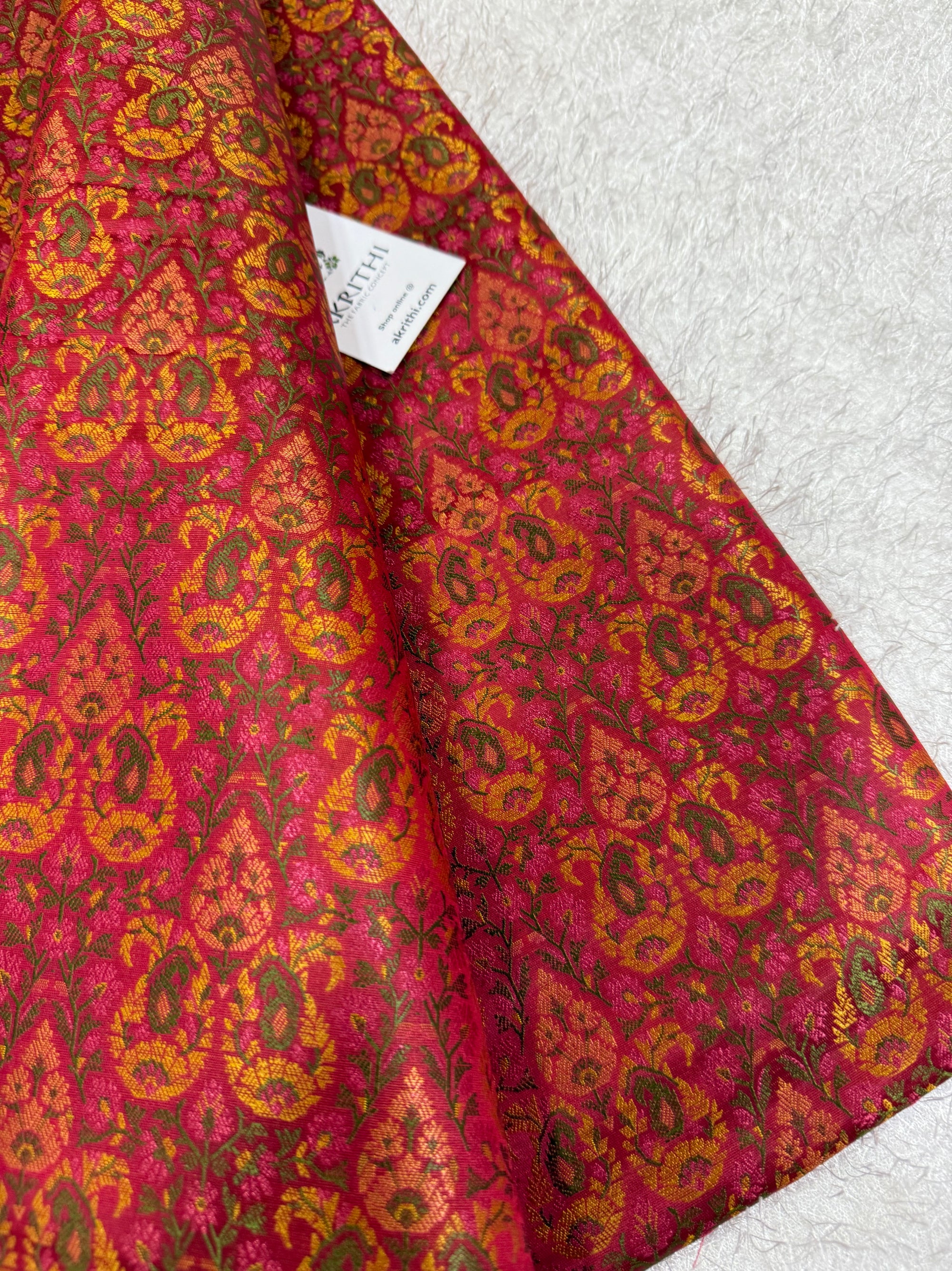 Pure Banarasi brocade fabric we