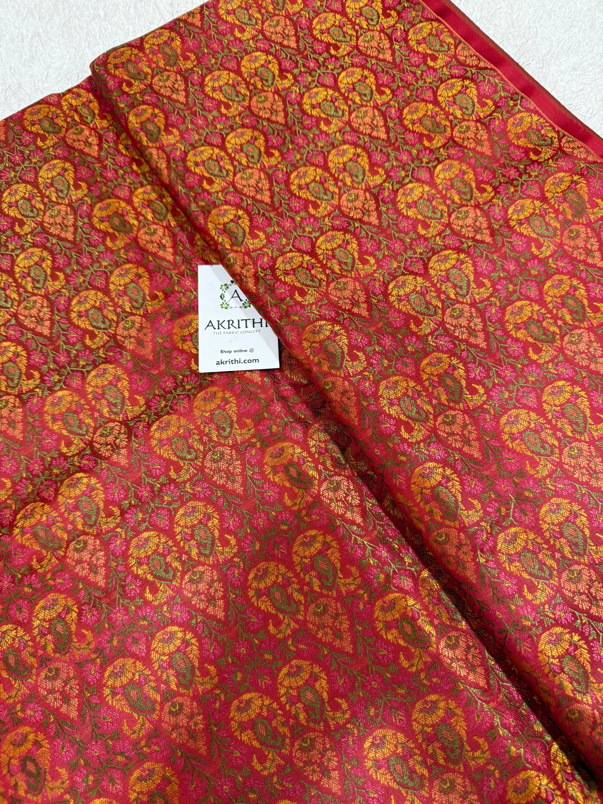 Pure Banarasi brocade fabric we
