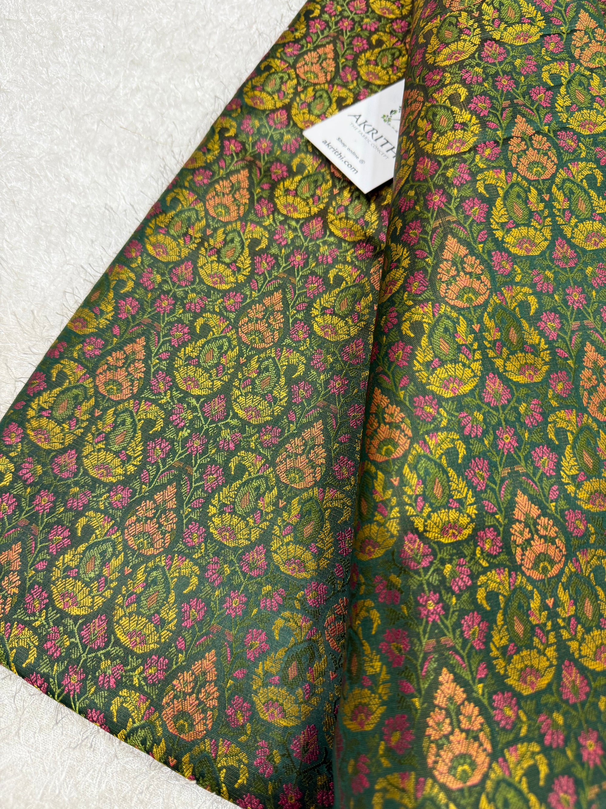 Pure Banarasi brocade fabric