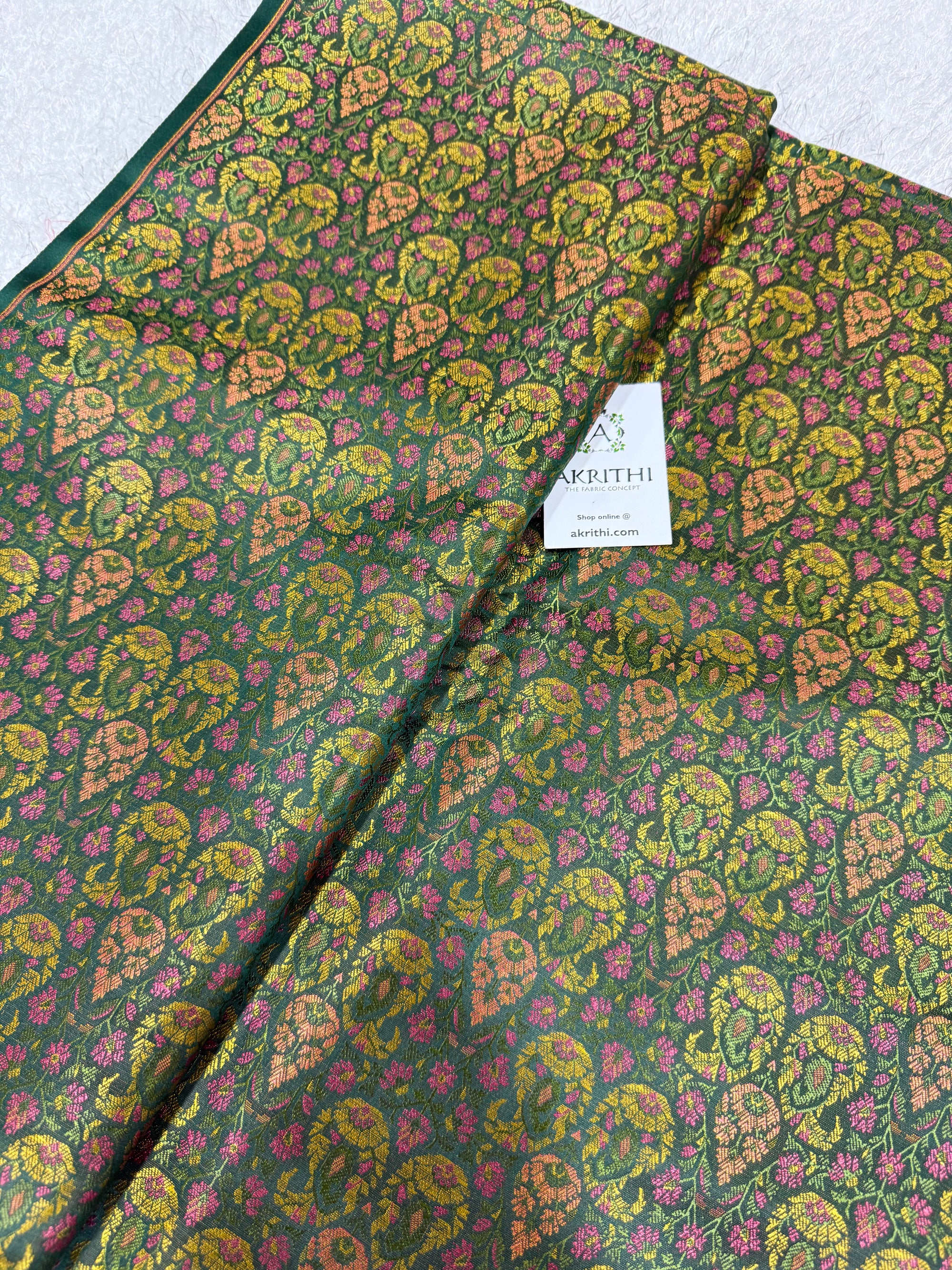 Pure Banarasi brocade fabric