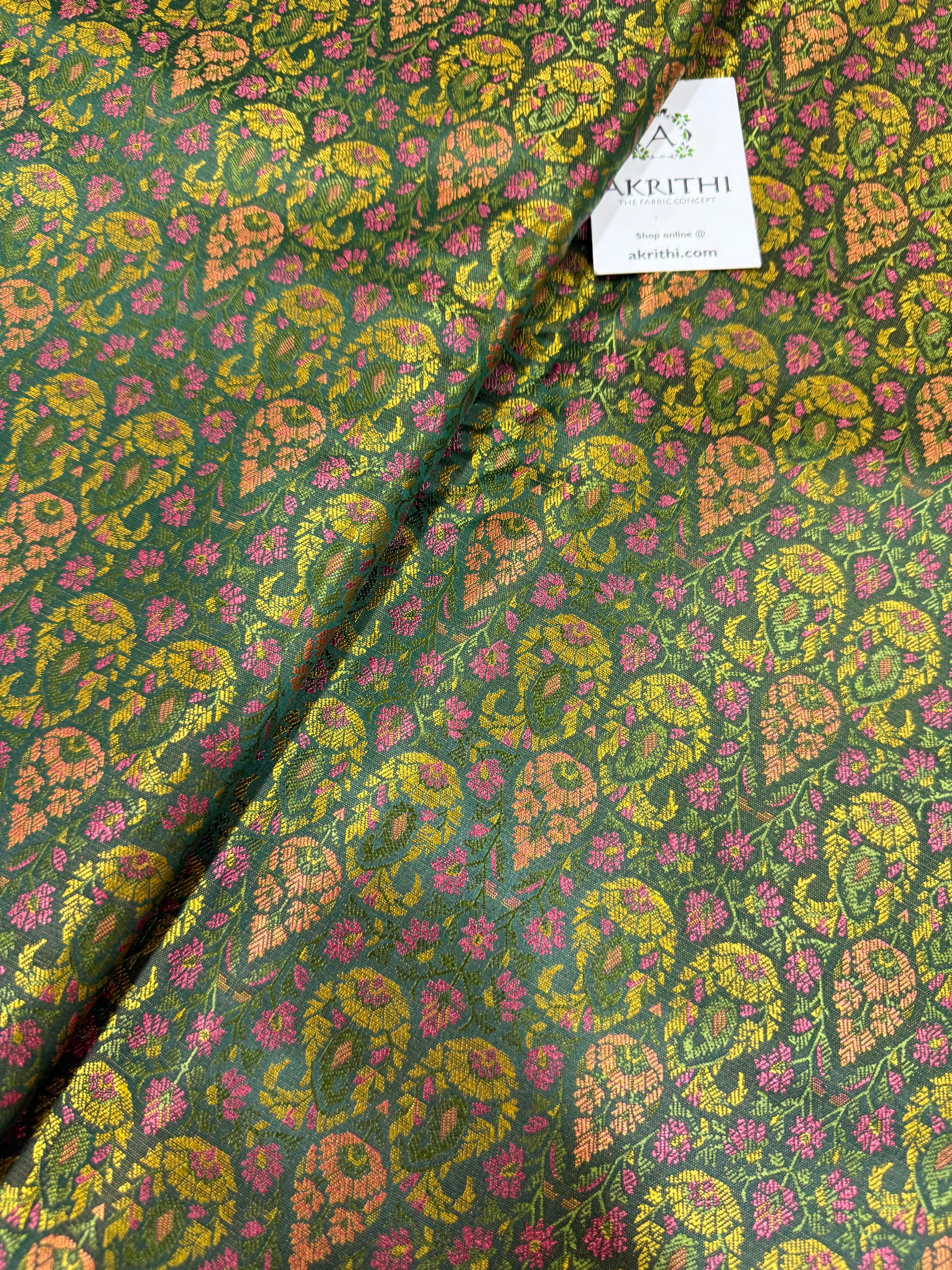Pure Banarasi brocade fabric