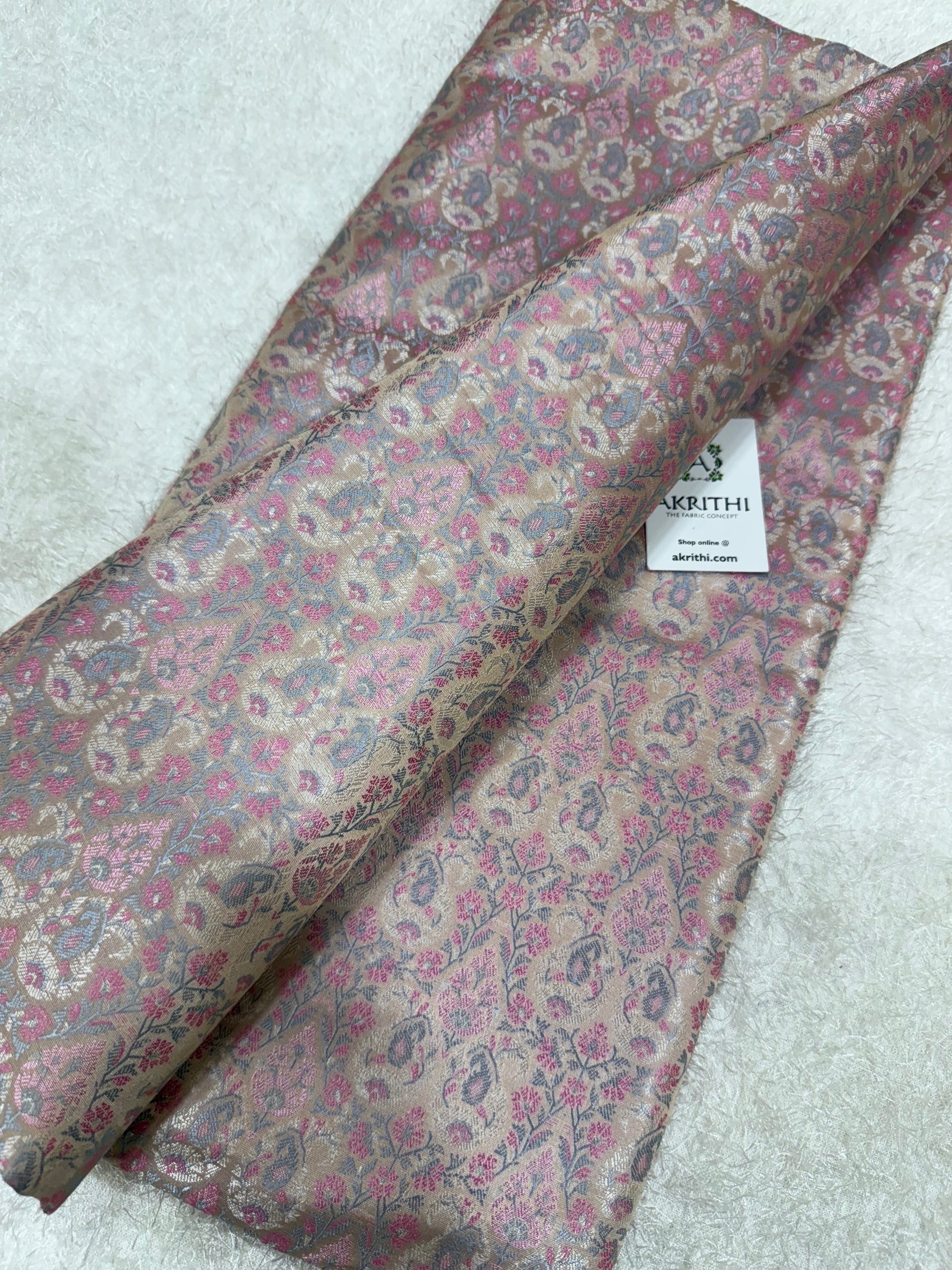 Pure Banarasi brocade fabric