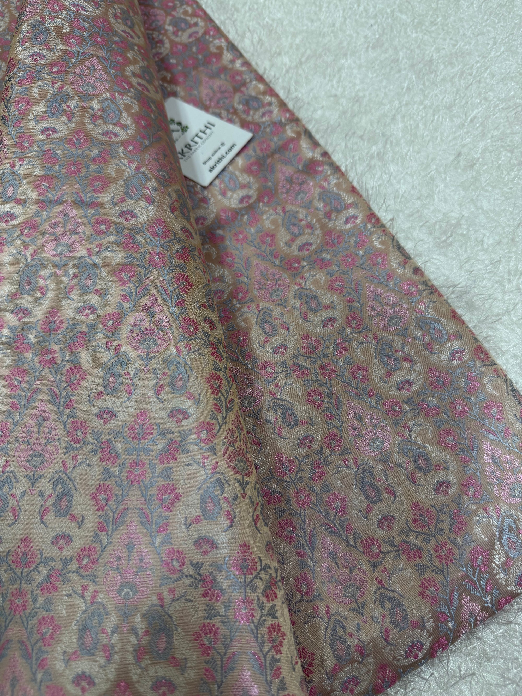 Pure Banarasi brocade fabric