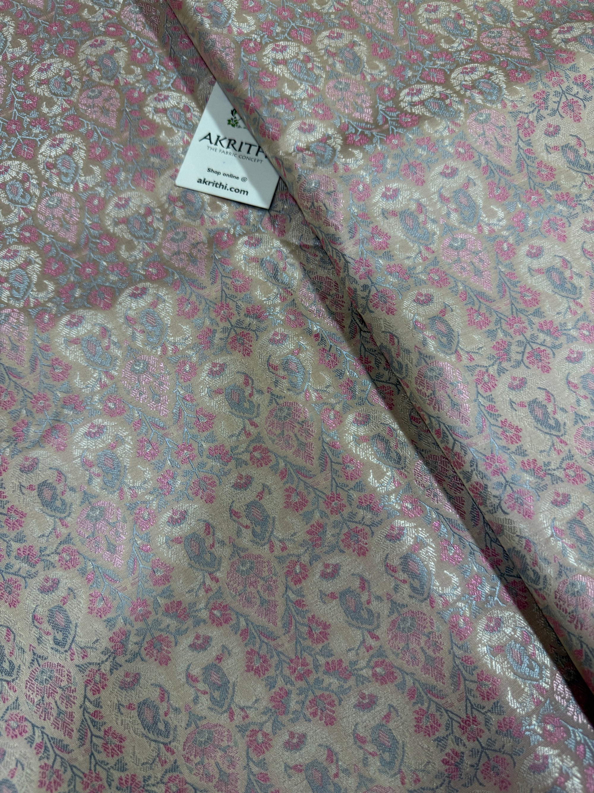 Pure Banarasi brocade fabric