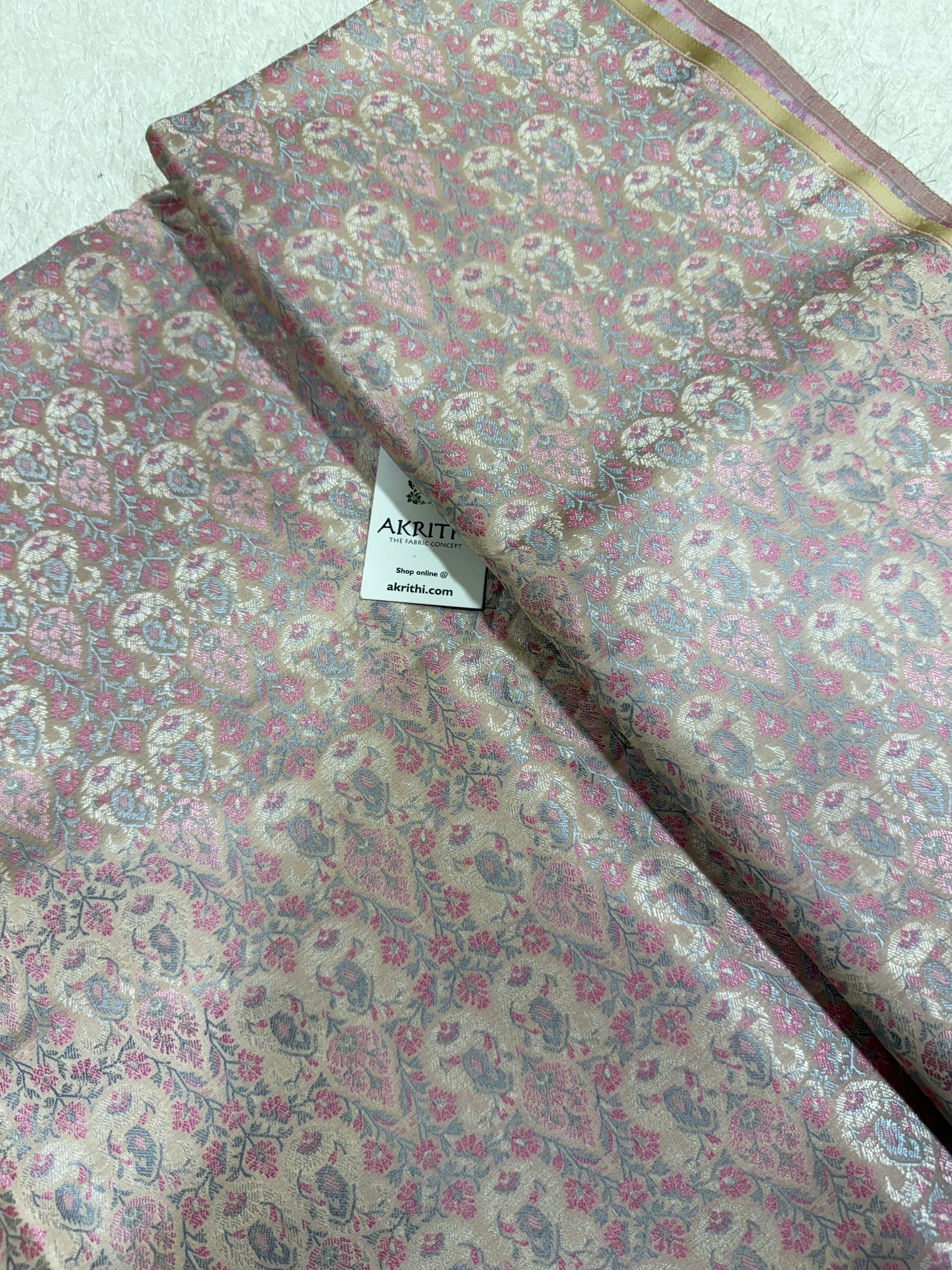 Pure Banarasi brocade fabric