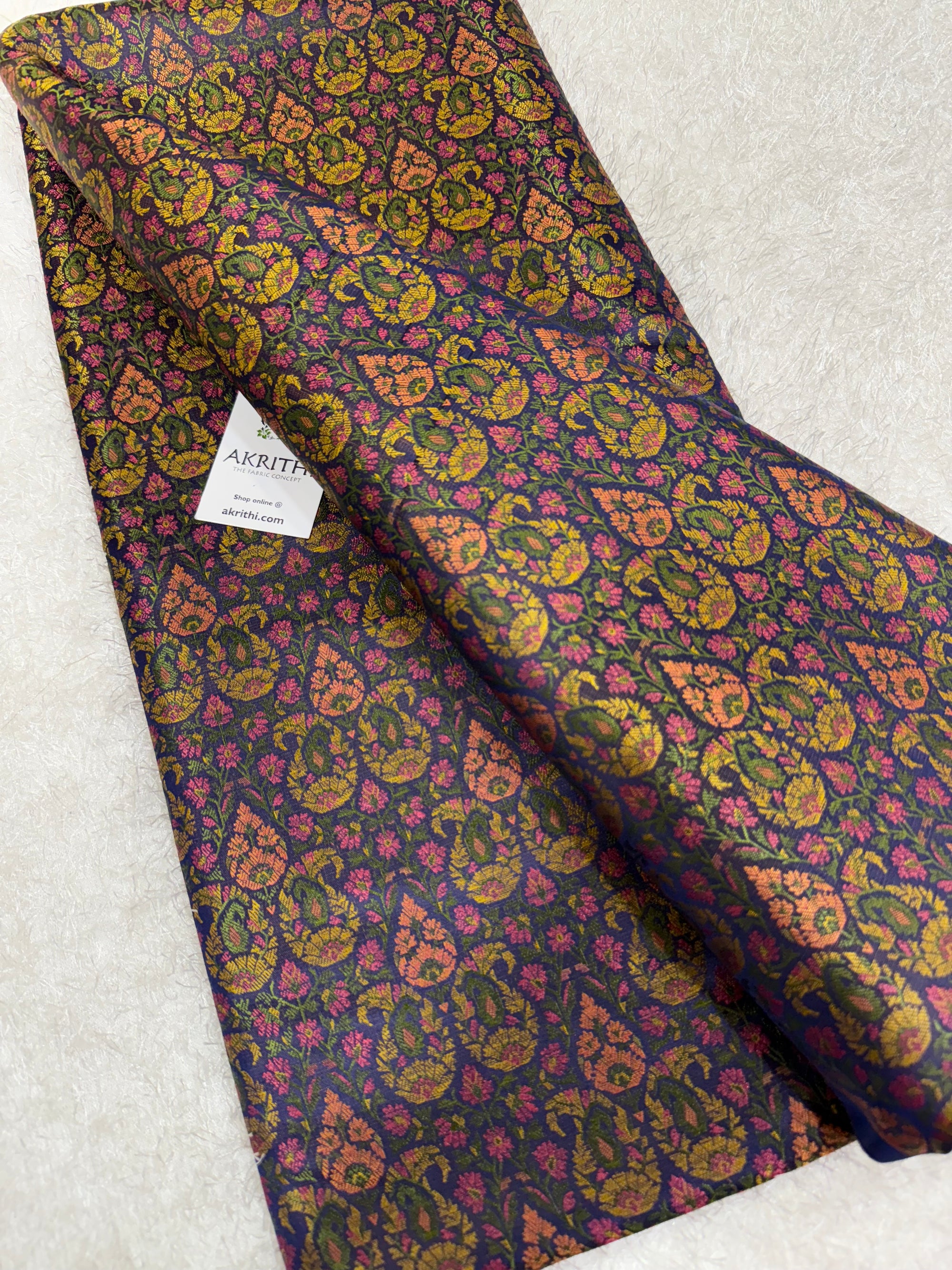 Pure Banarasi brocade fabric