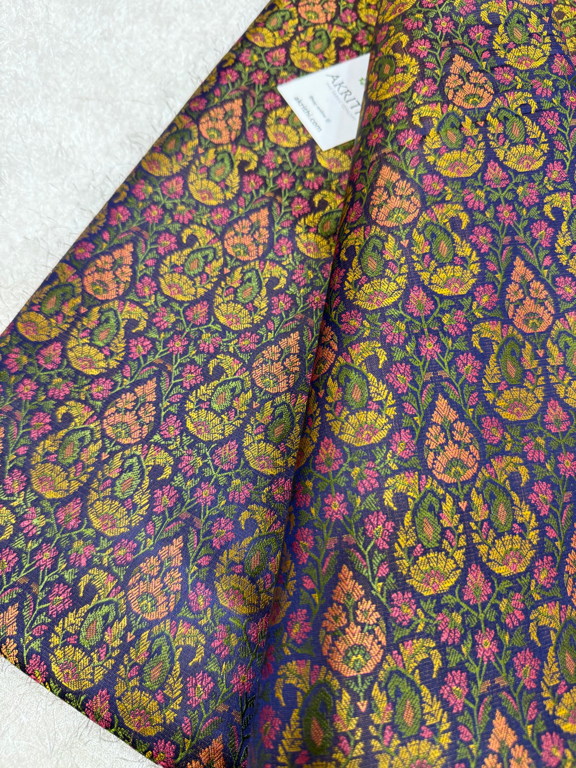 Pure Banarasi brocade fabric