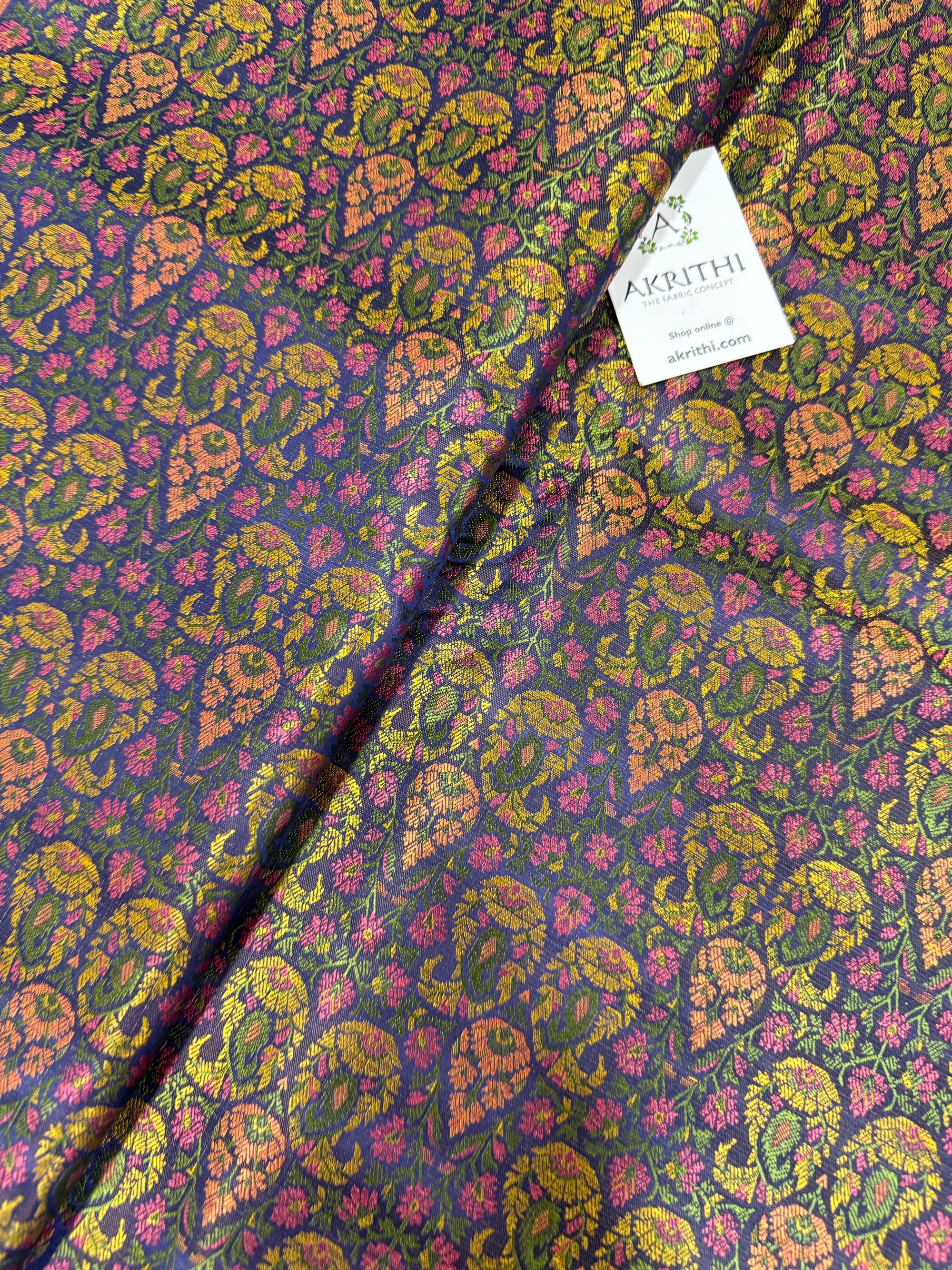Pure Banarasi brocade fabric