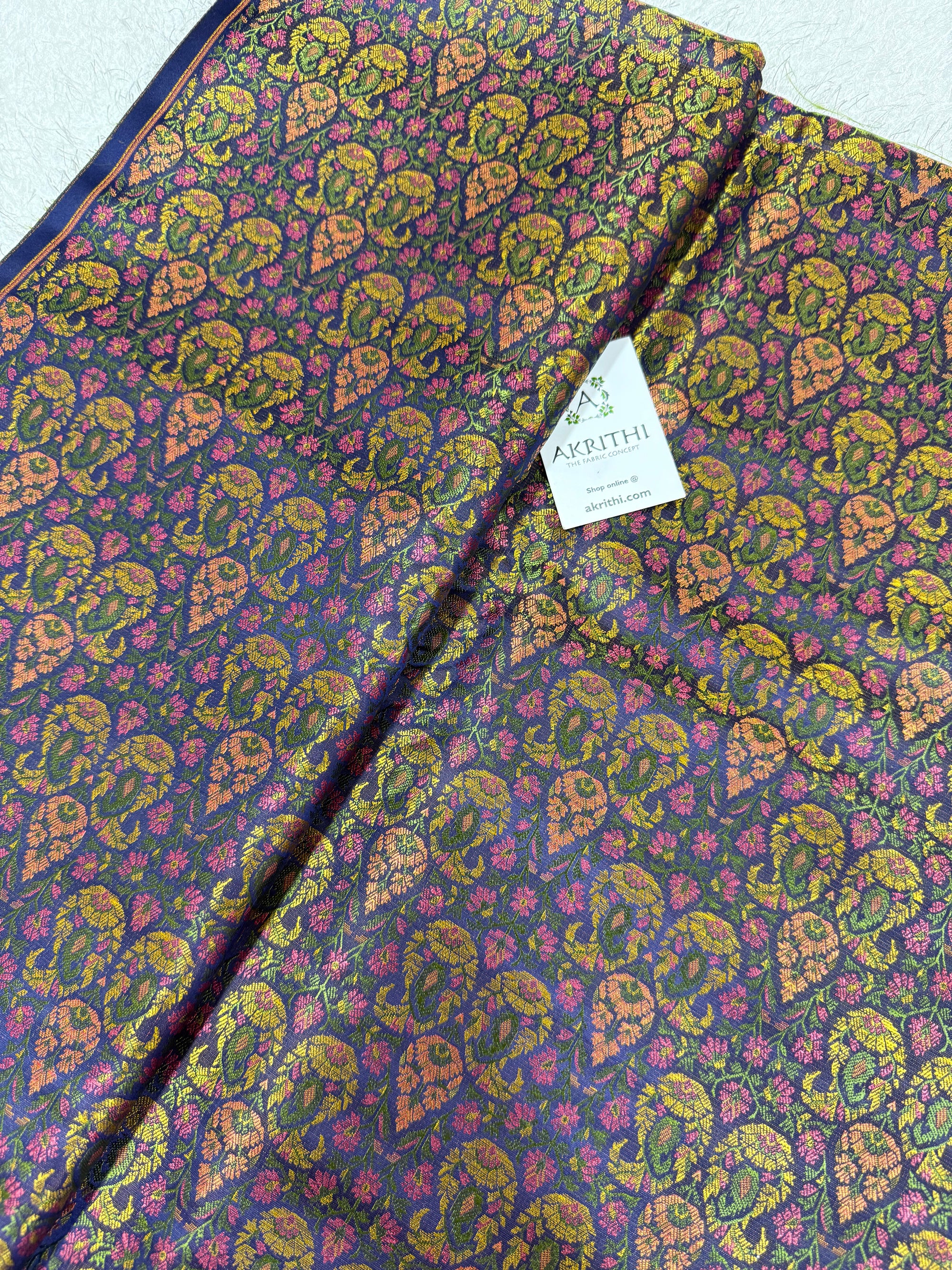 Pure Banarasi brocade fabric