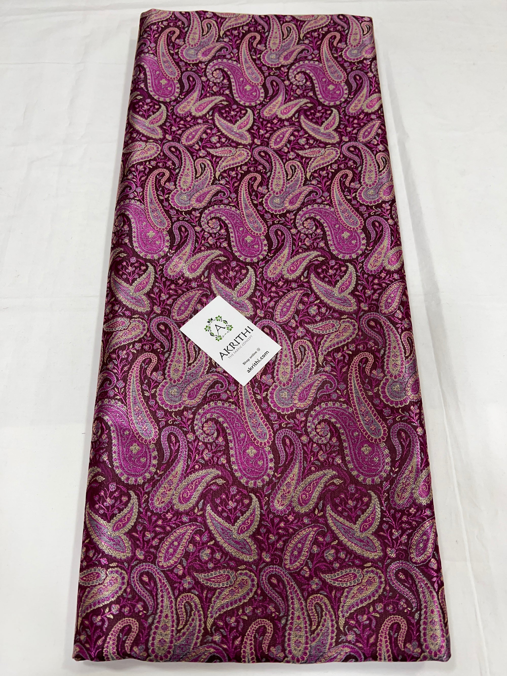 Pure Banarasi brocade fabric