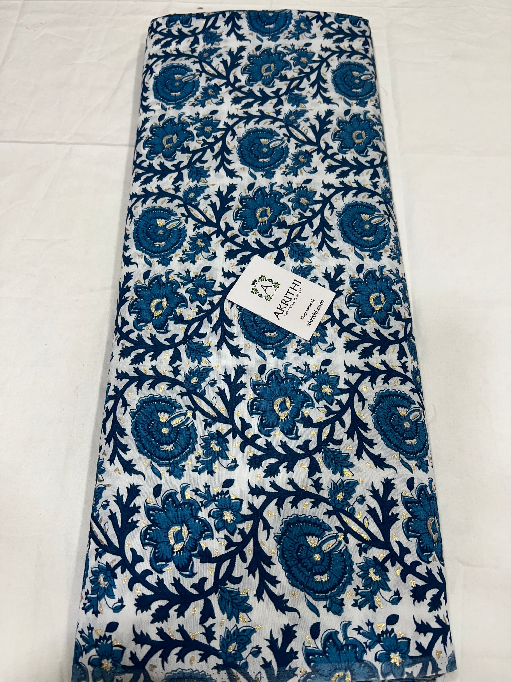 Printed viscose silk fabric
