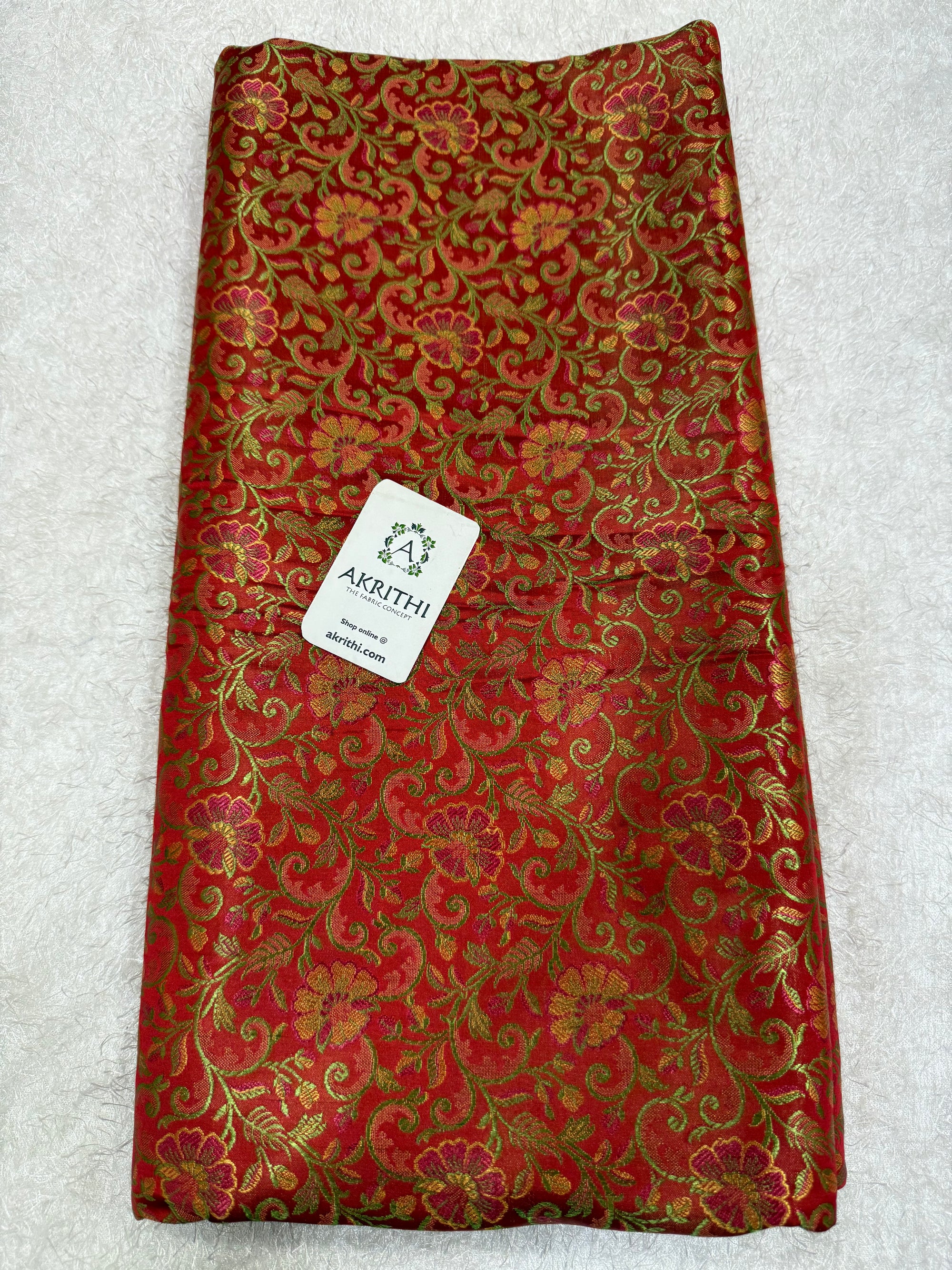 Pure Banarasi brocade fabric