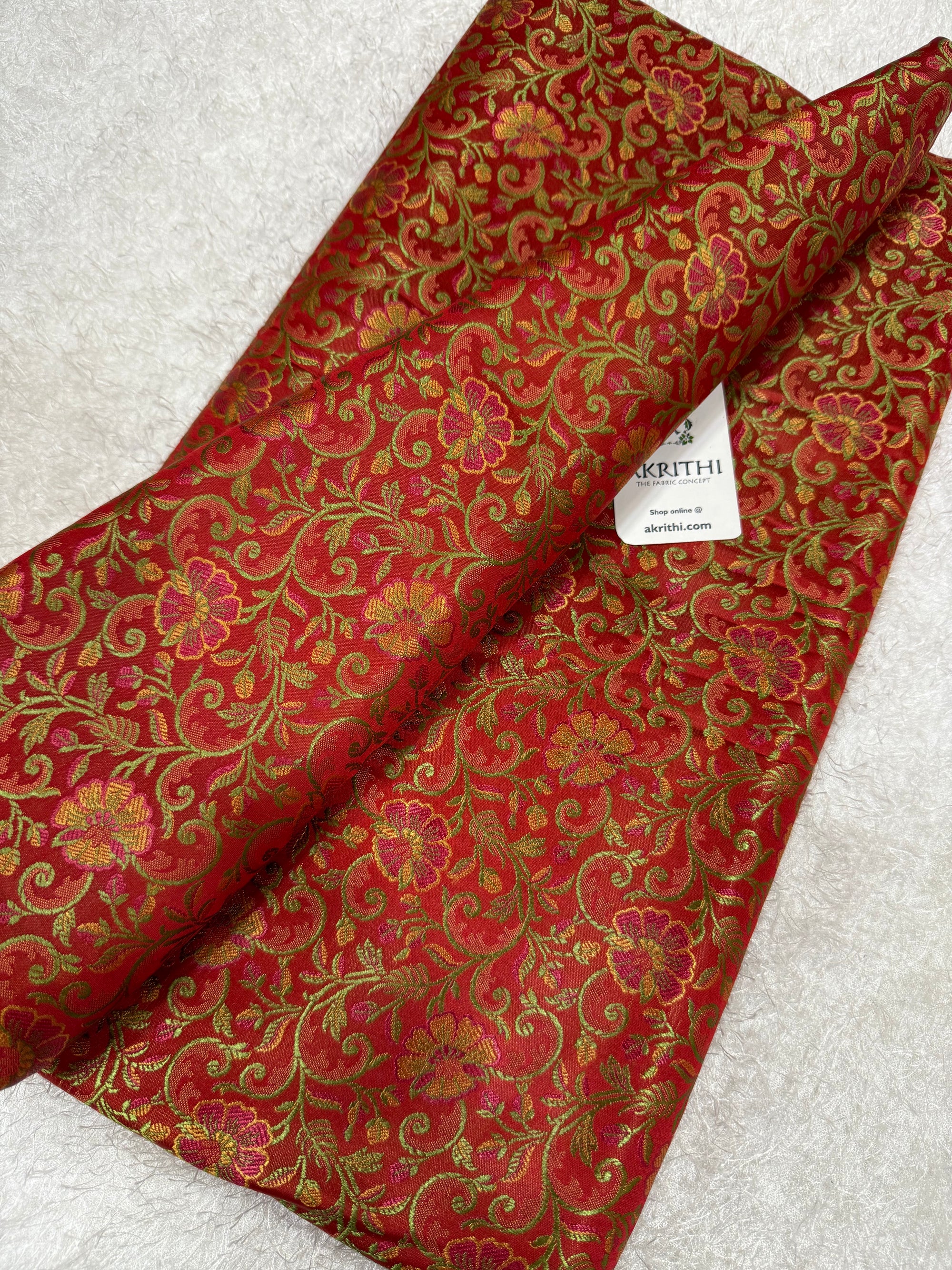 Pure Banarasi brocade fabric