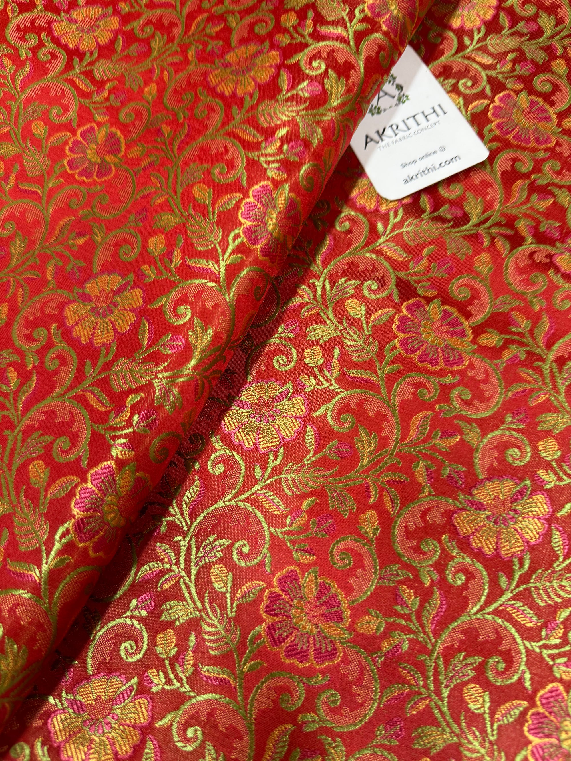 Pure Banarasi brocade fabric