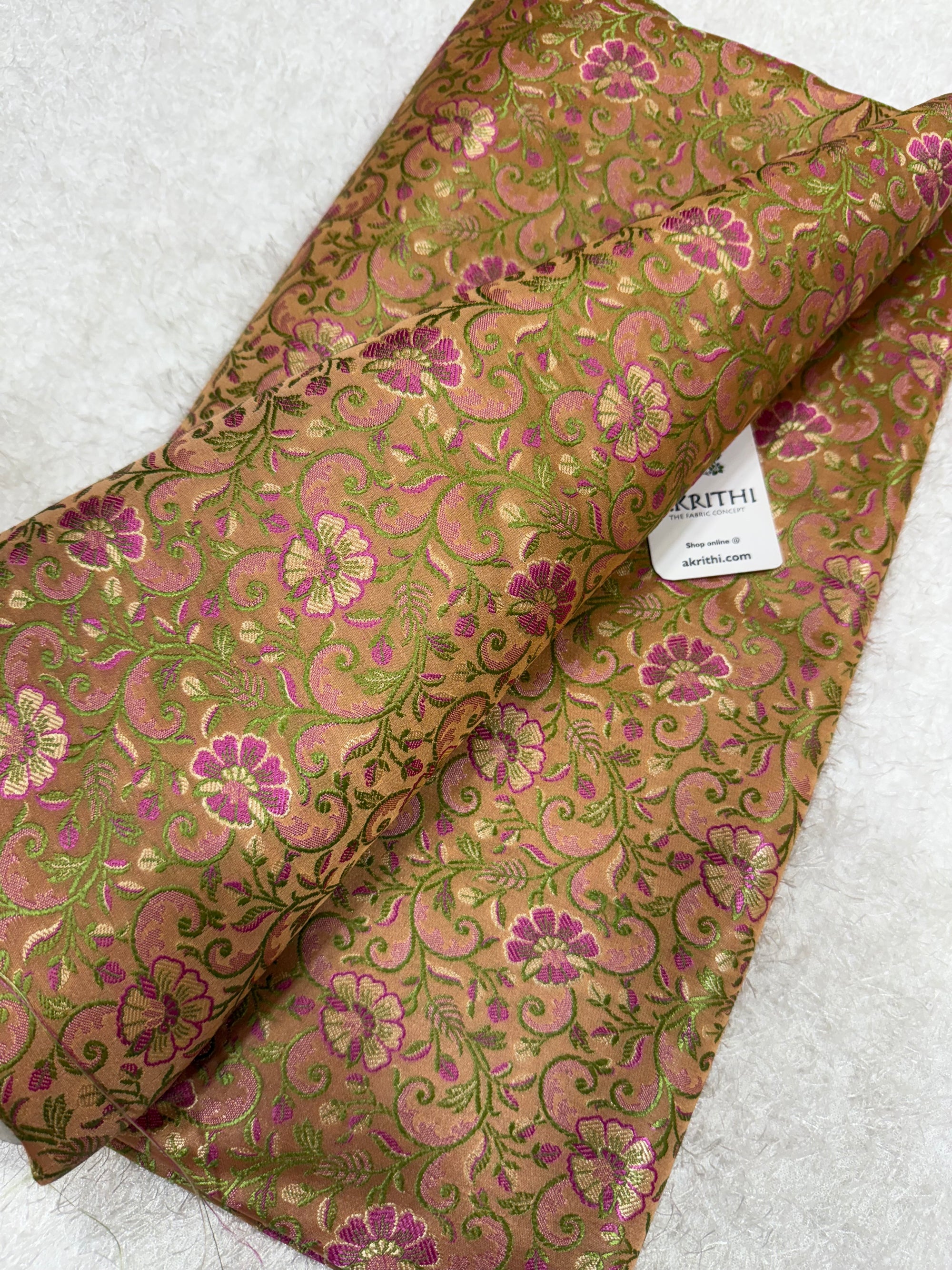 Pure Banarasi brocade fabric