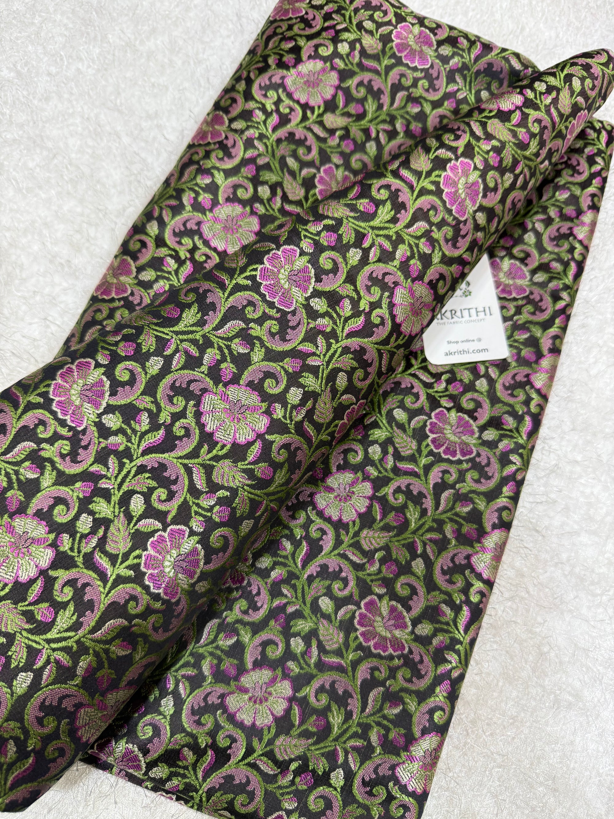 Pure Banarasi brocade fabric