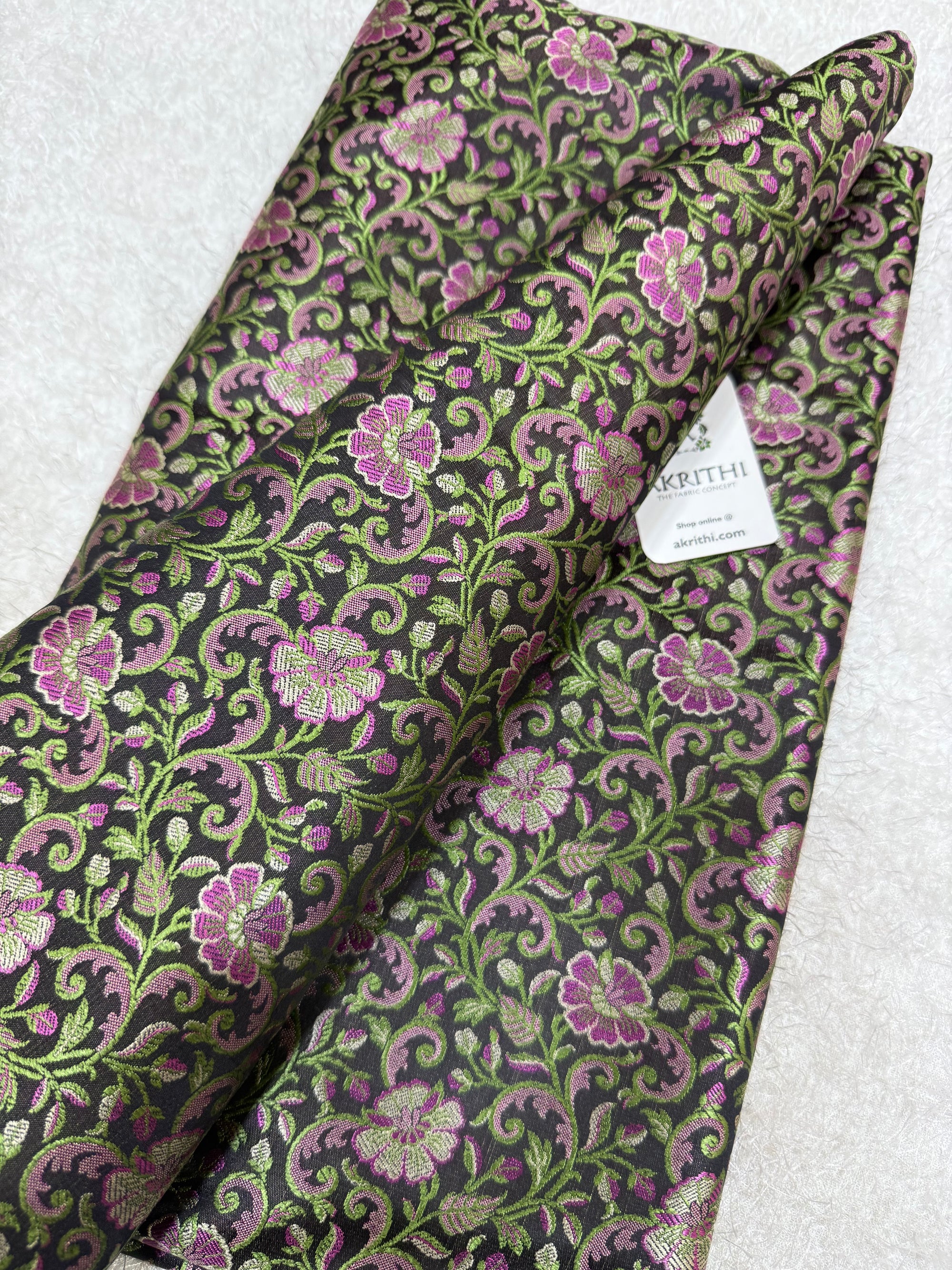 Pure Banarasi brocade fabric