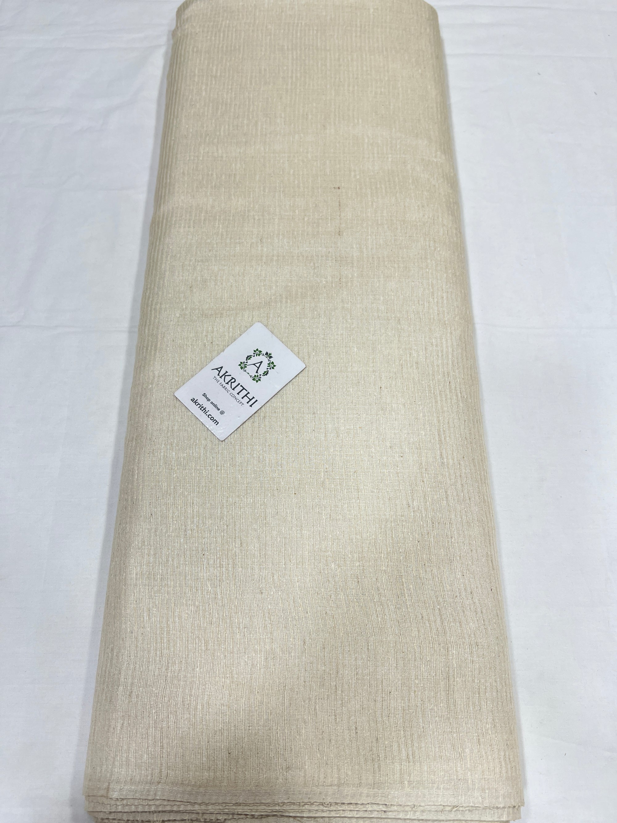 DYEABLE STRIPED PURE TUSSAR SILK FABRIC