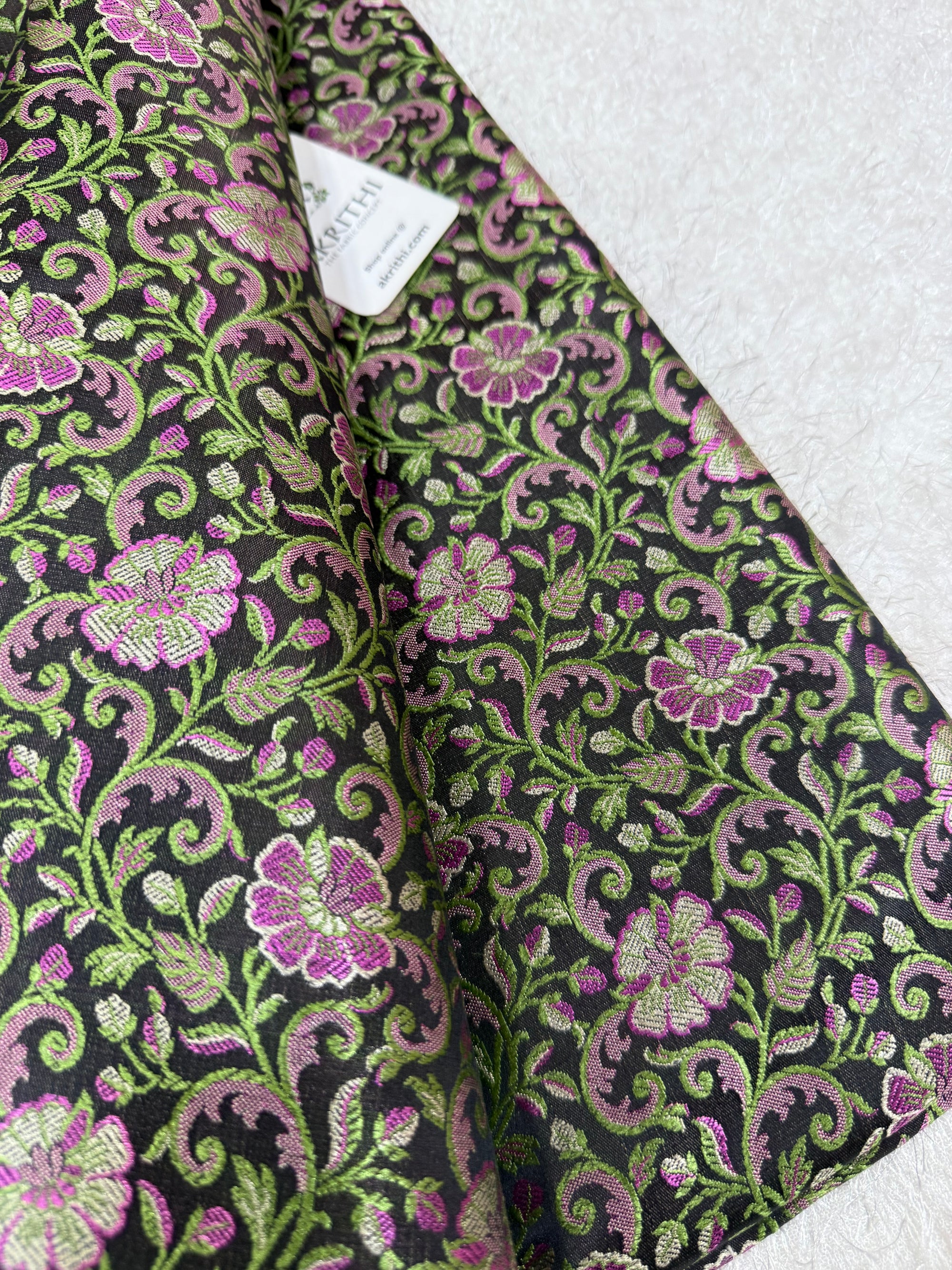 Pure Banarasi brocade fabric