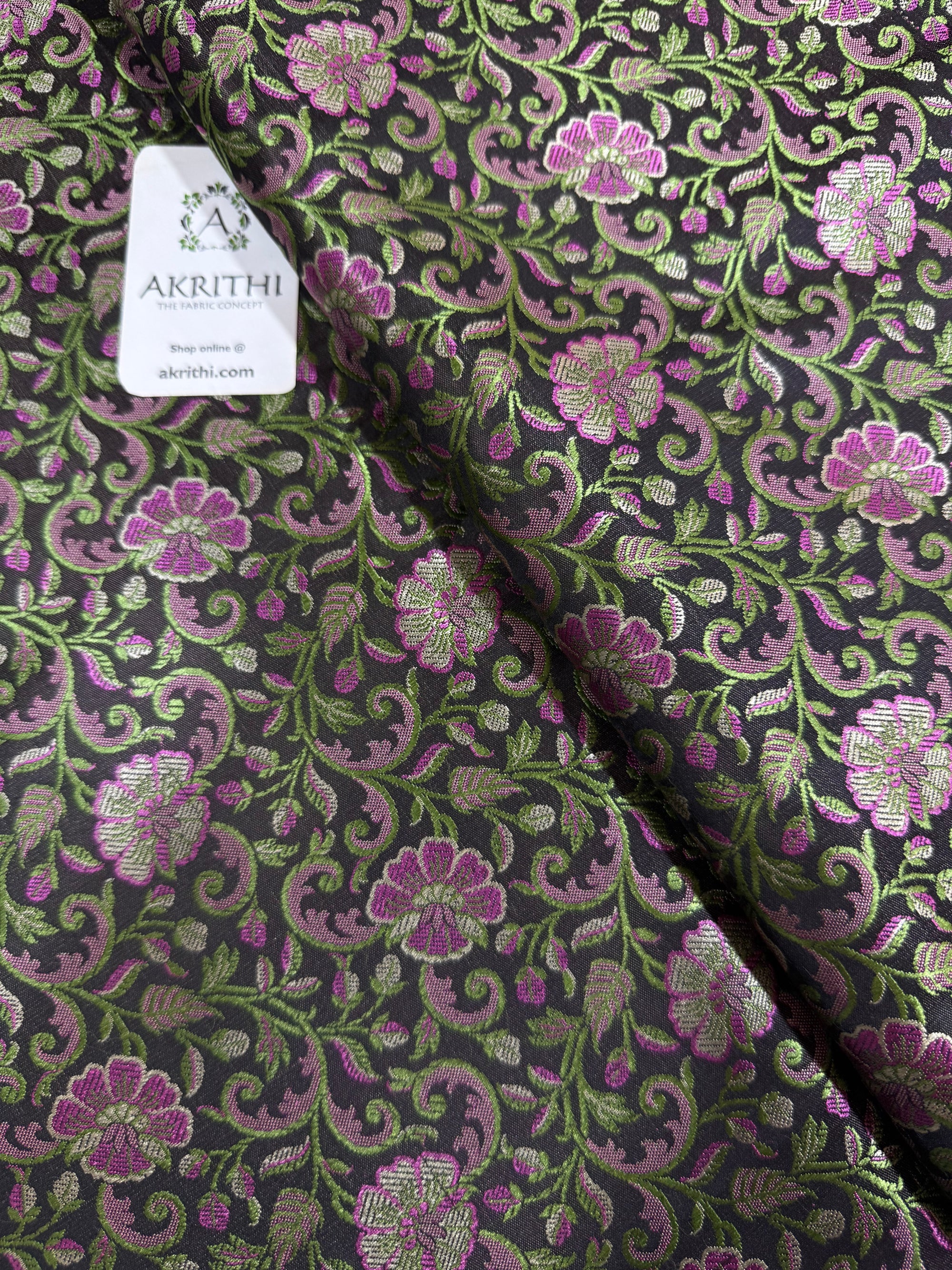 Pure Banarasi brocade fabric