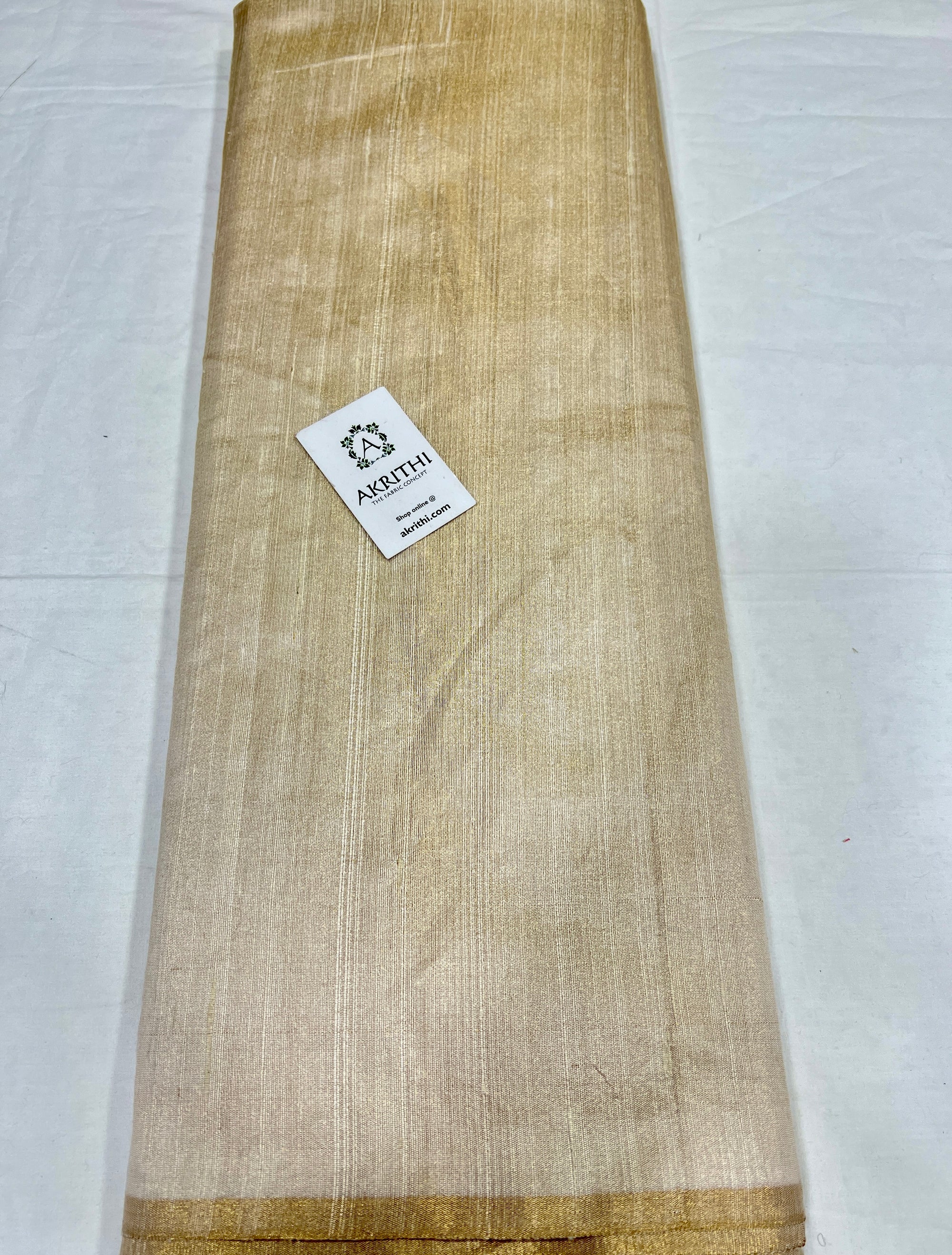 Pure raw silk tissue fabric