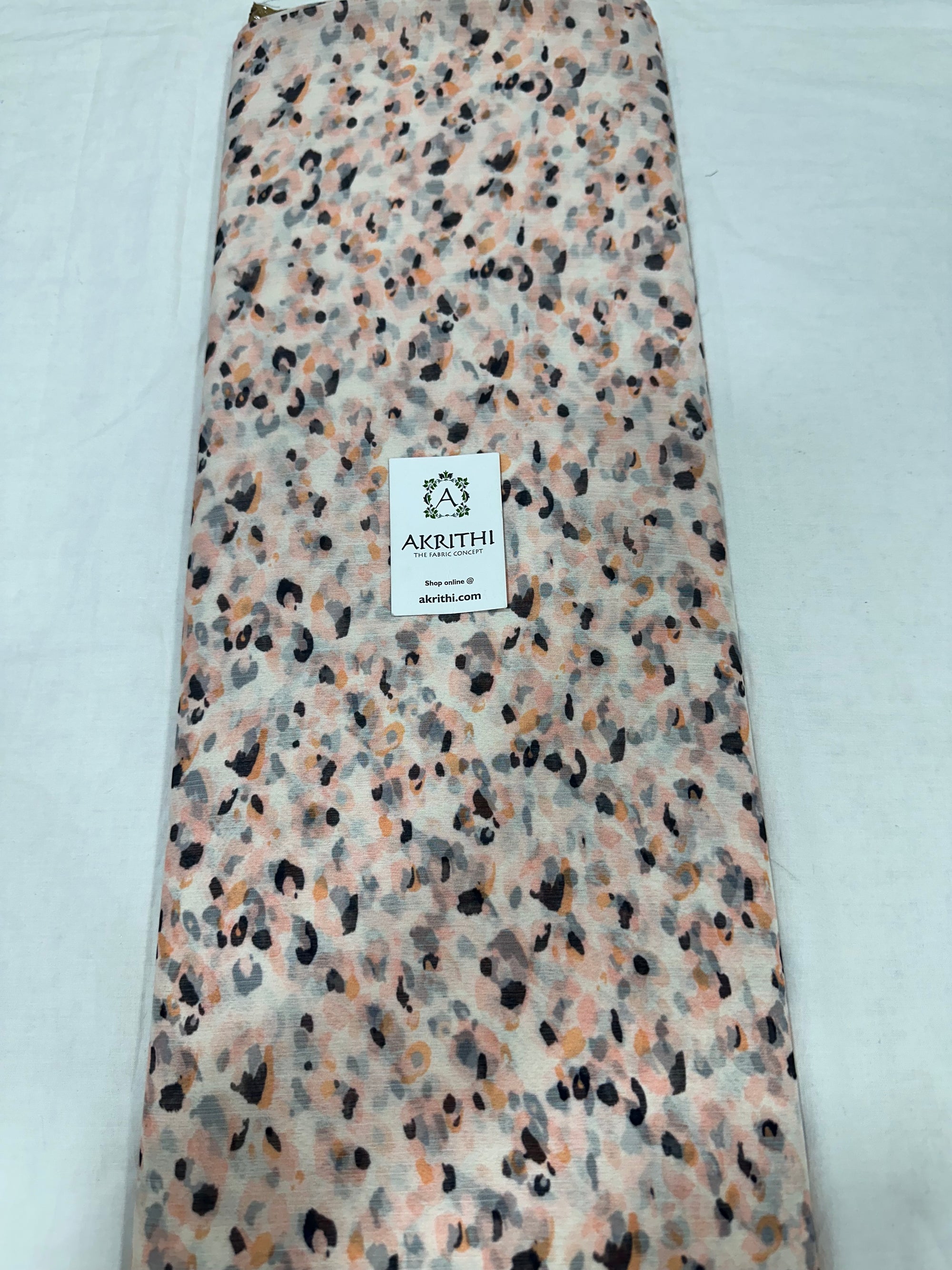 Digital floral printed chiffon fabric