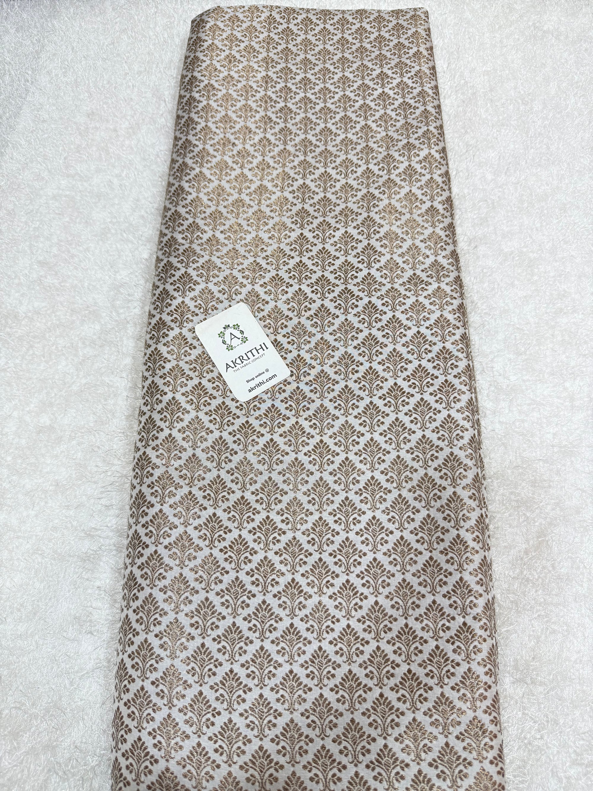 Pure silk Handloom Banarasi brocade fabric