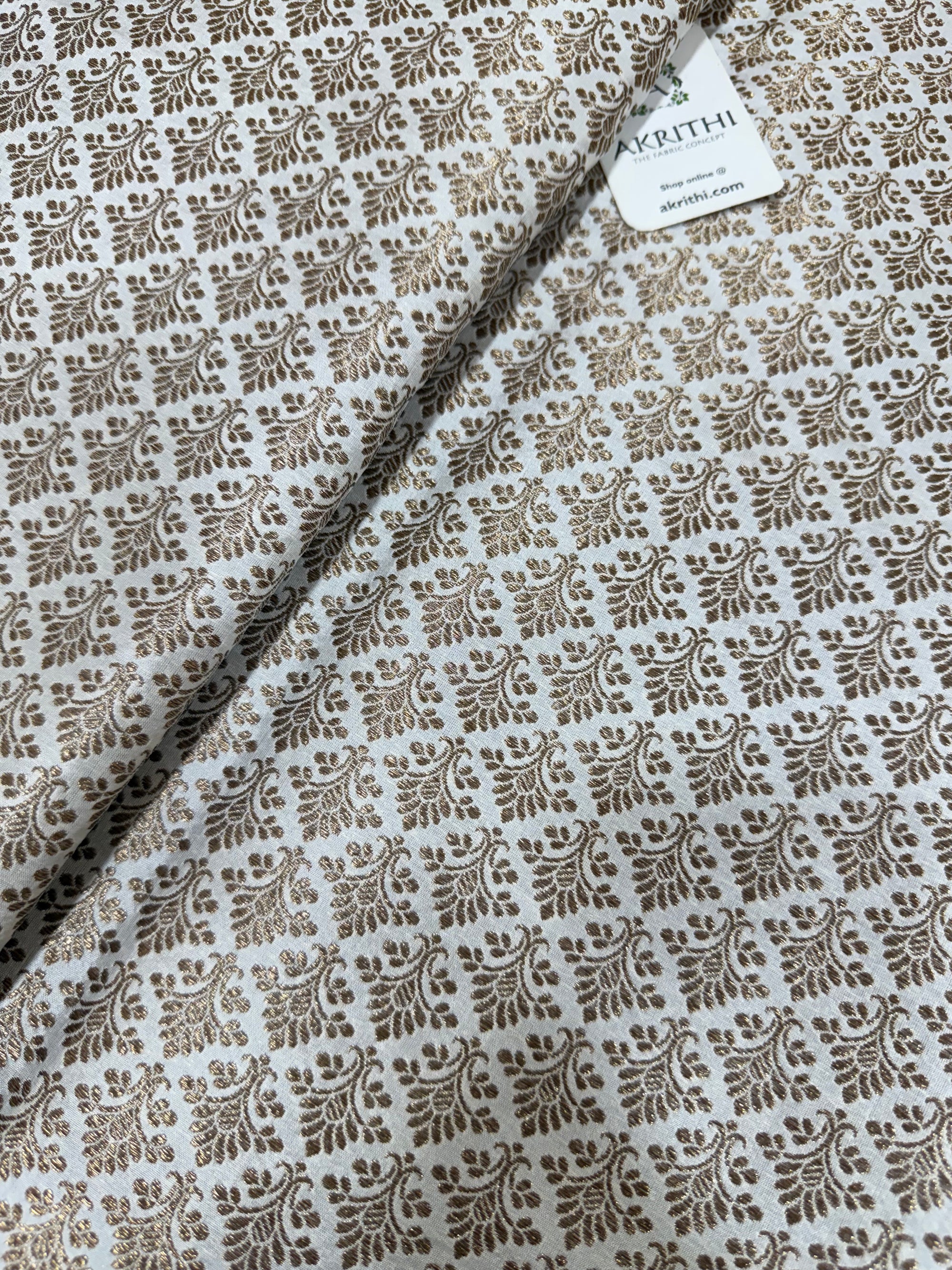 Pure silk Handloom Banarasi brocade fabric