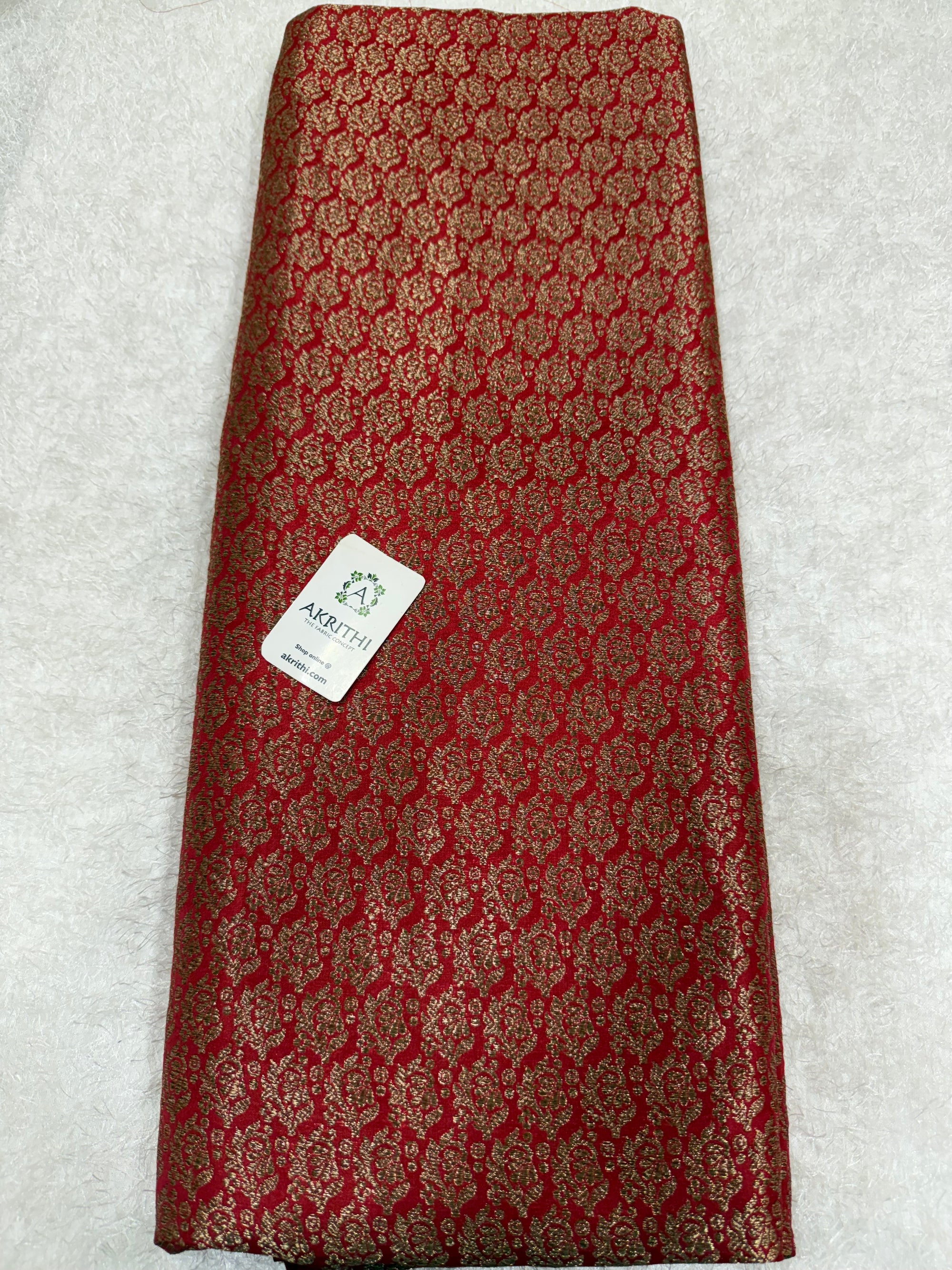Pure silk Handloom Banarasi brocade fabric