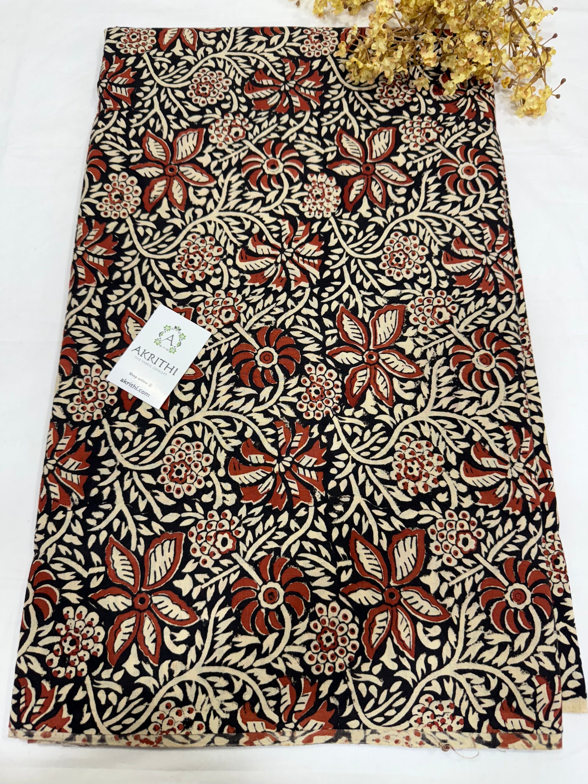 Hand block pure cotton fabric