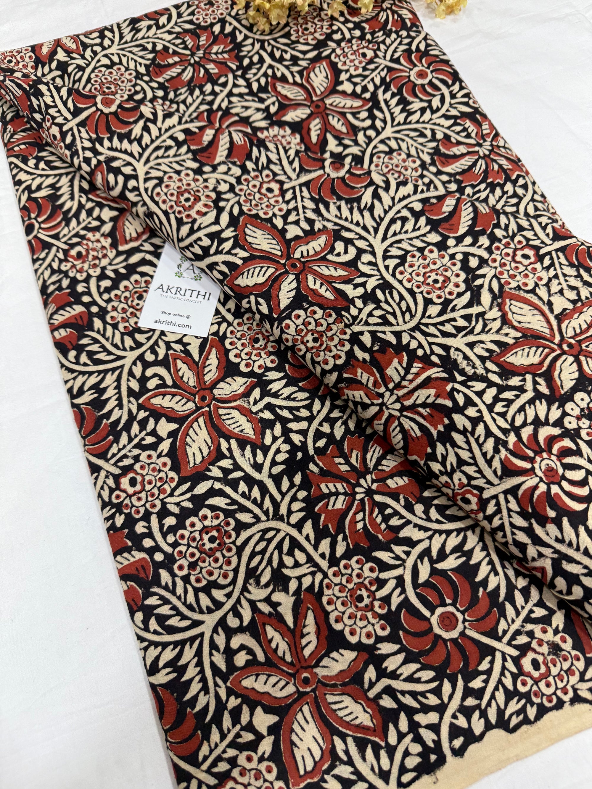 Hand block pure cotton fabric