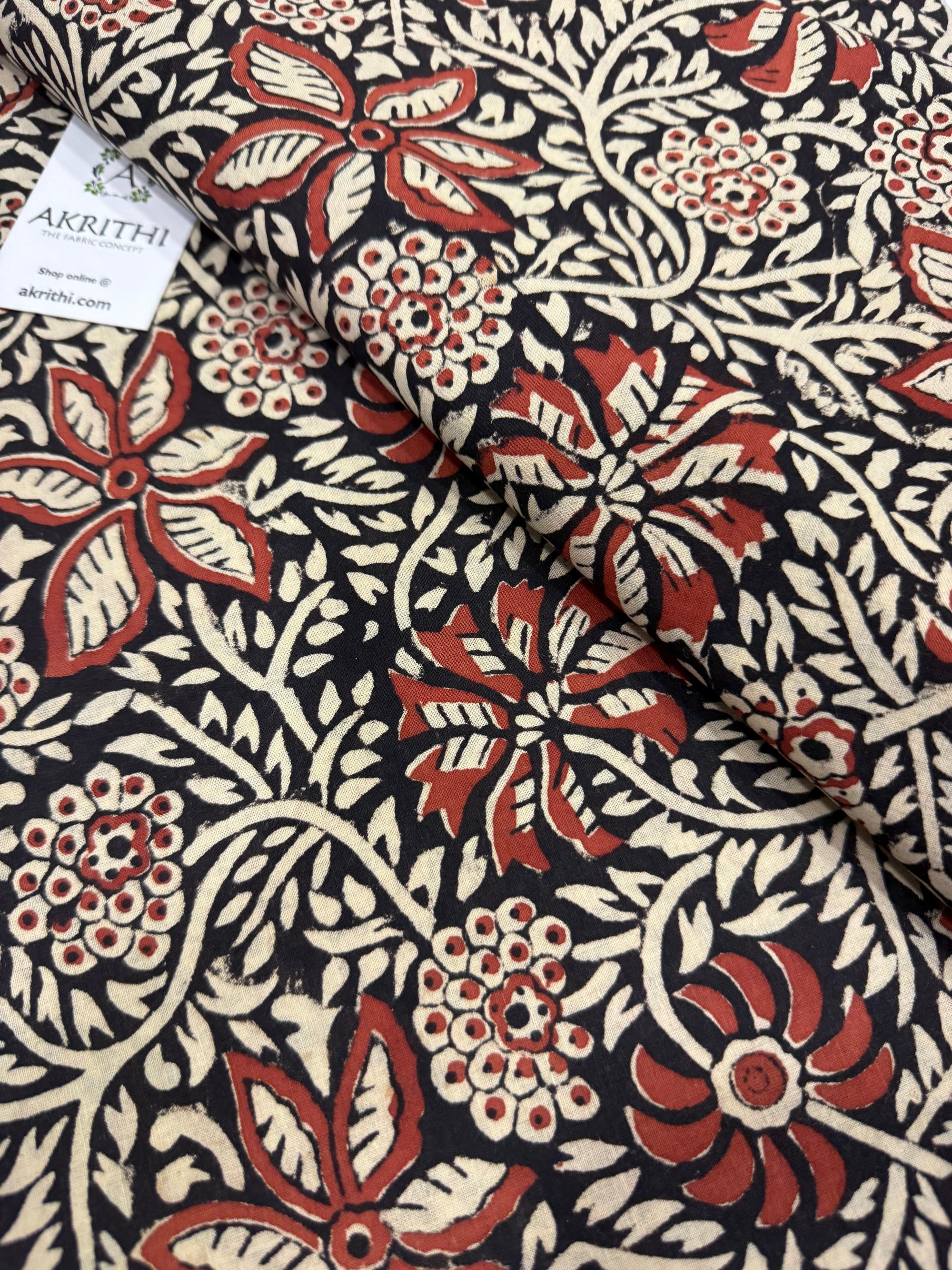 Hand block pure cotton fabric